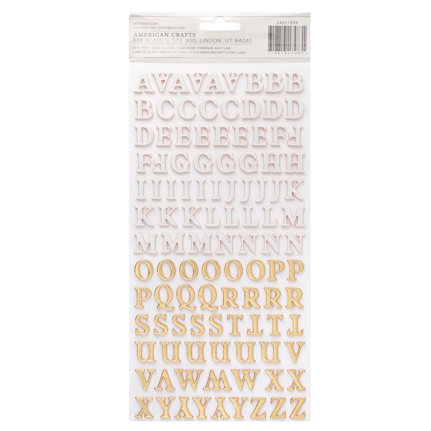 Maggie Holmes Woodland Grove Thickers Stickers 216/Pkg-Shimmers Alpha
