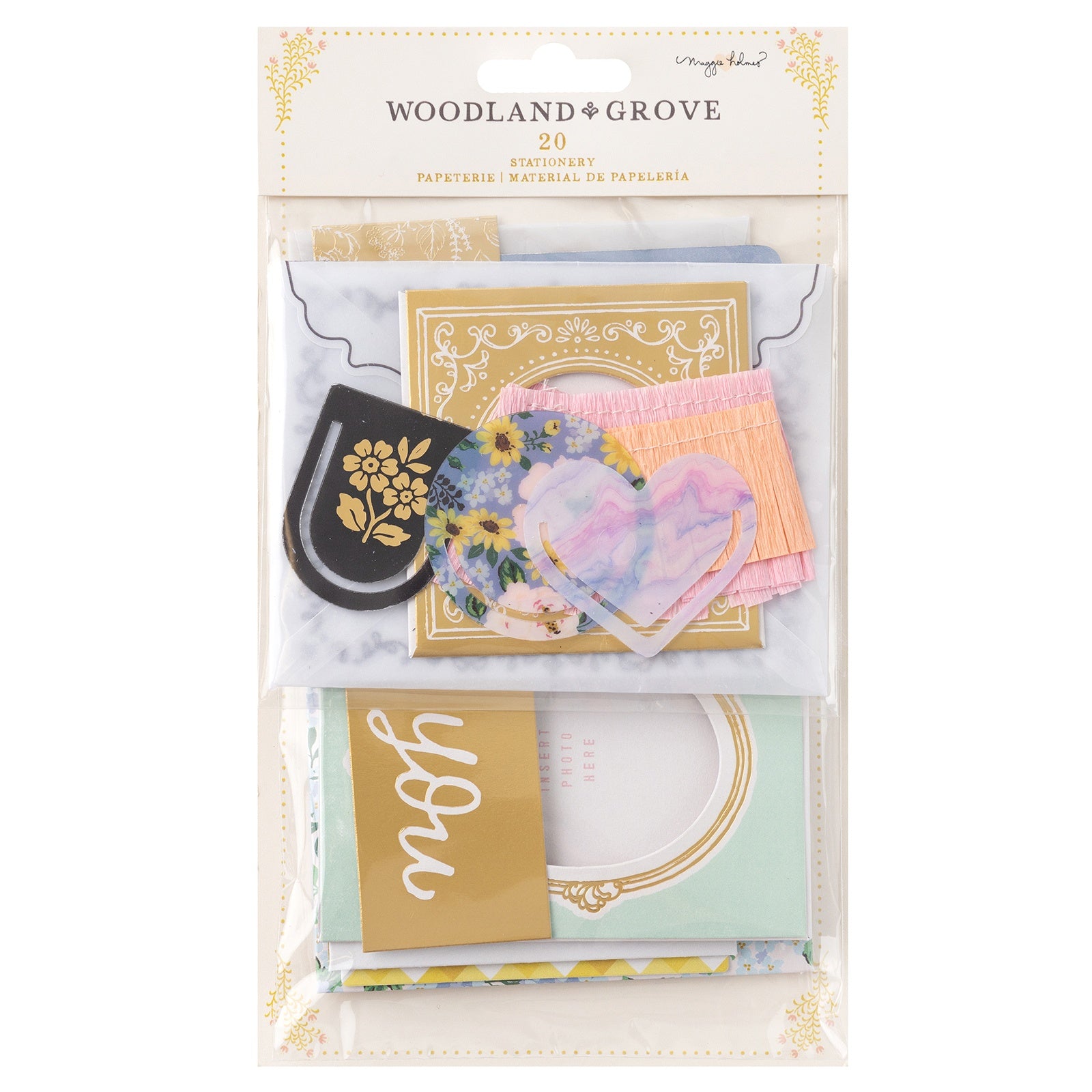 Maggie Holmes Woodland Grove Stationery Pack-W/Gold Foil