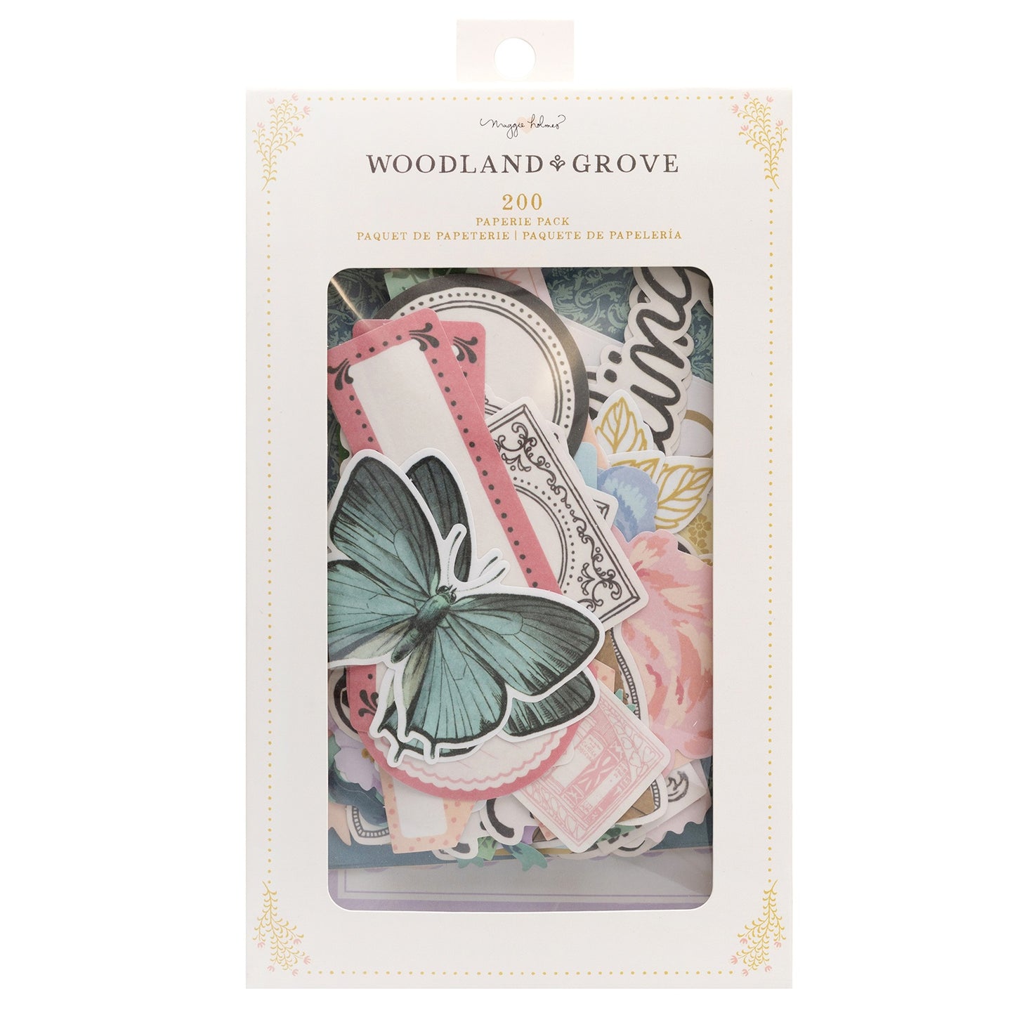 Maggie Holmes Woodland Grove Paperie Pack 200/Pkg-Paper Pieces & Washi Stickers