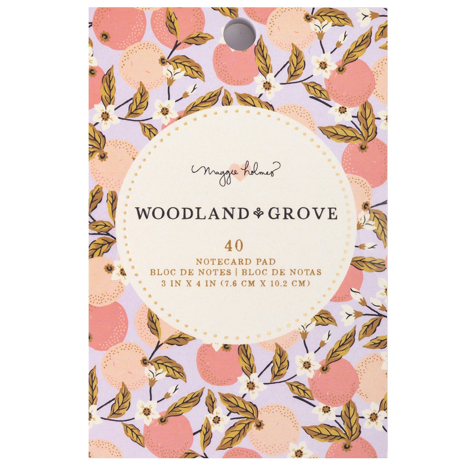 Maggie Holmes Woodland Grove Card Pad 3"X4" 40 Pack-Journaling