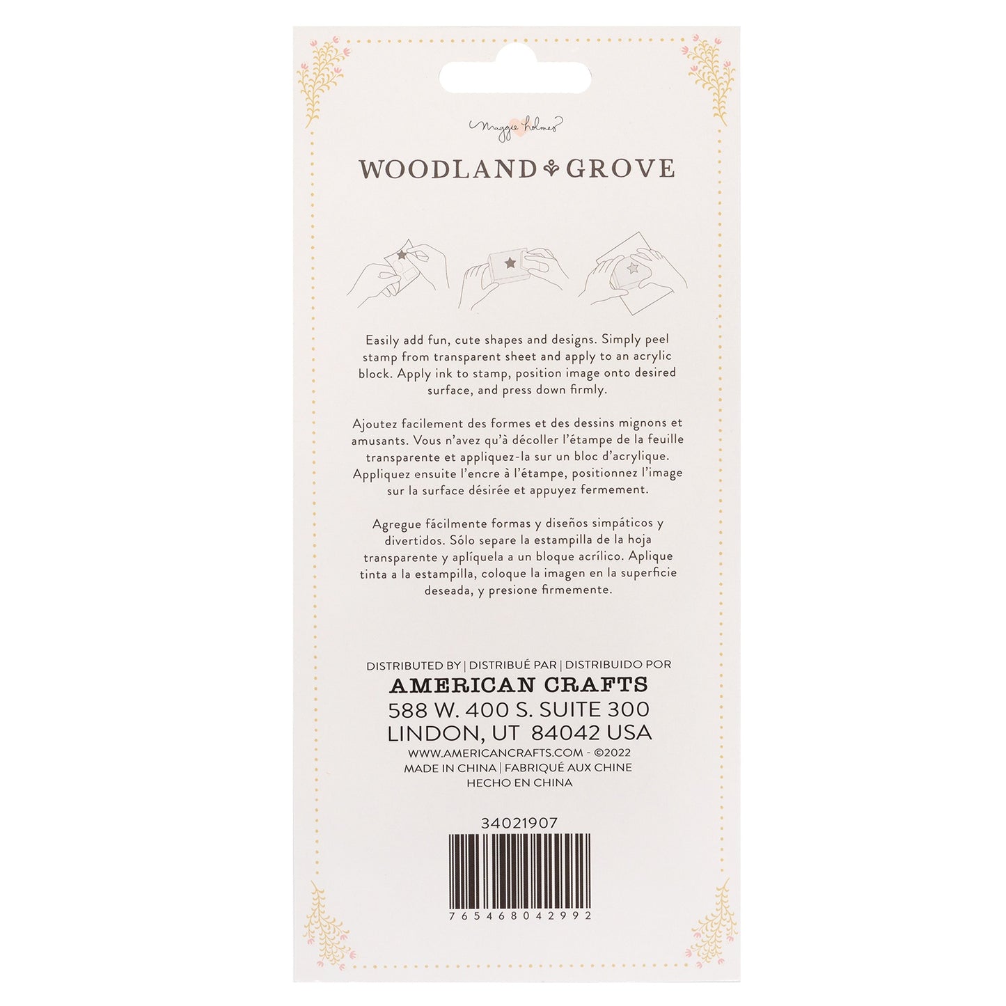 Maggie Holmes Woodland Grove Clear Stamps 10/Pkg