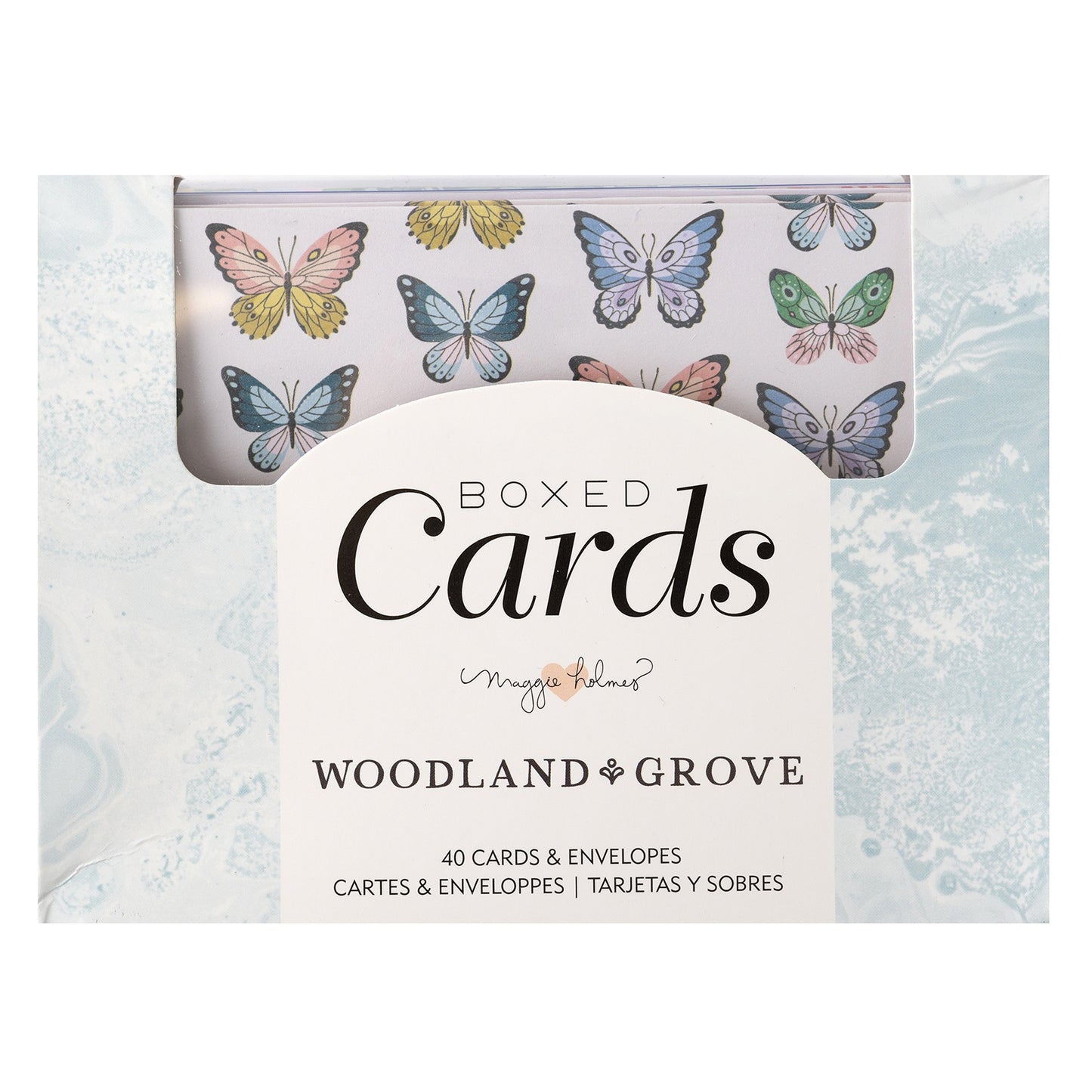 American Crafts A2 Cards W/Envelopes (4.375"X5.75") 40/Box-Maggie Holmes Woodland Grove