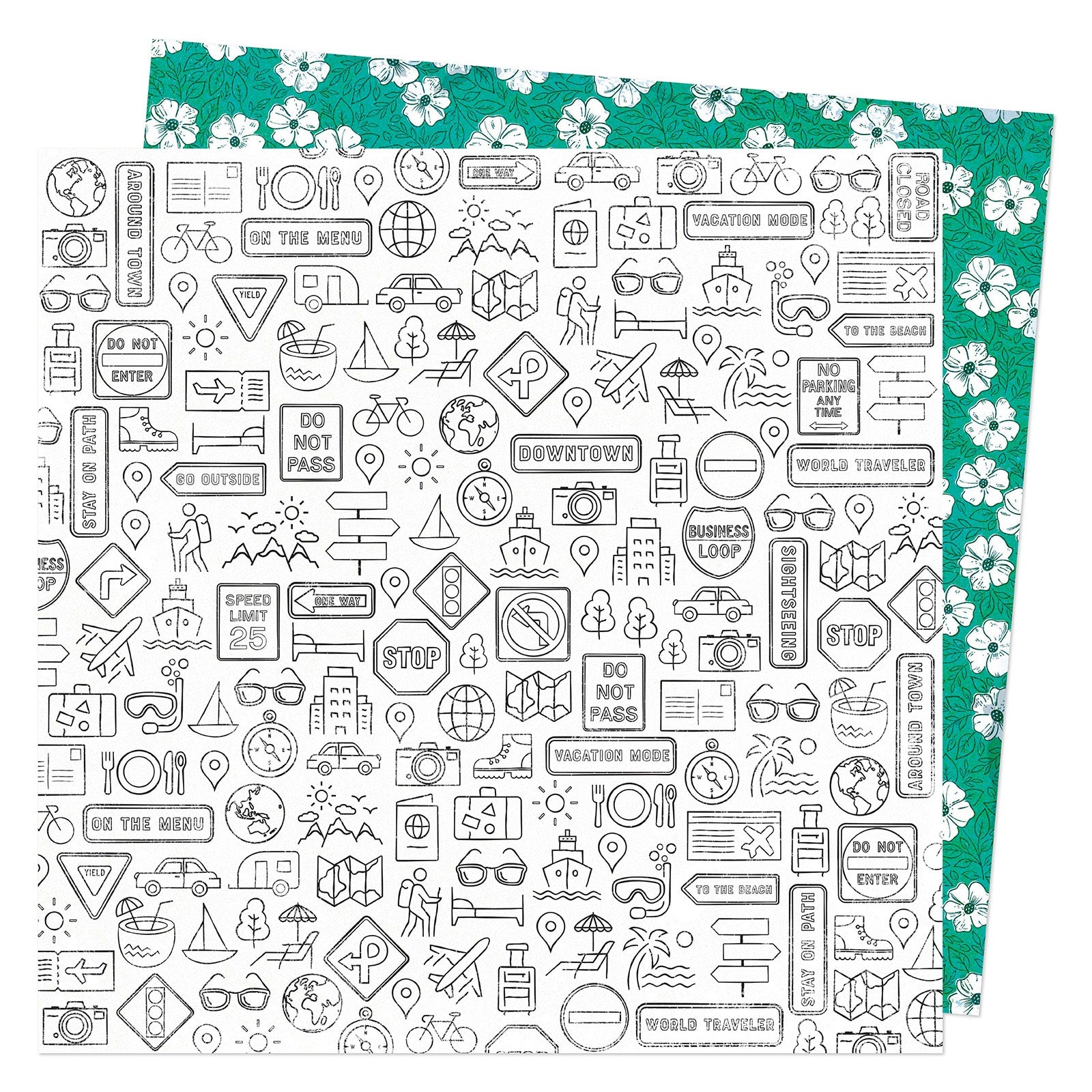 Vicki Boutin Where To Next 12x12" Double-Sided Cardstock - 25 sheets