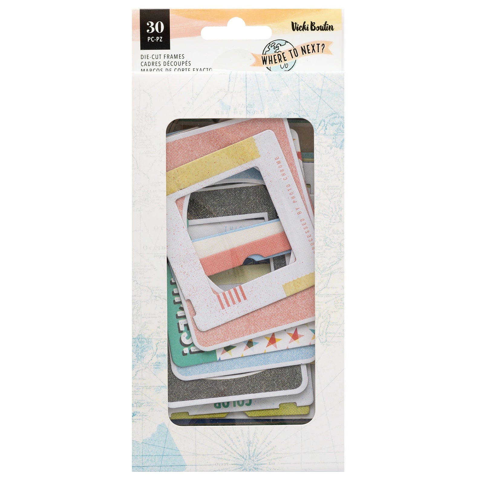Vicki Boutin Where To Next Paperboard Frames 30/Pkg