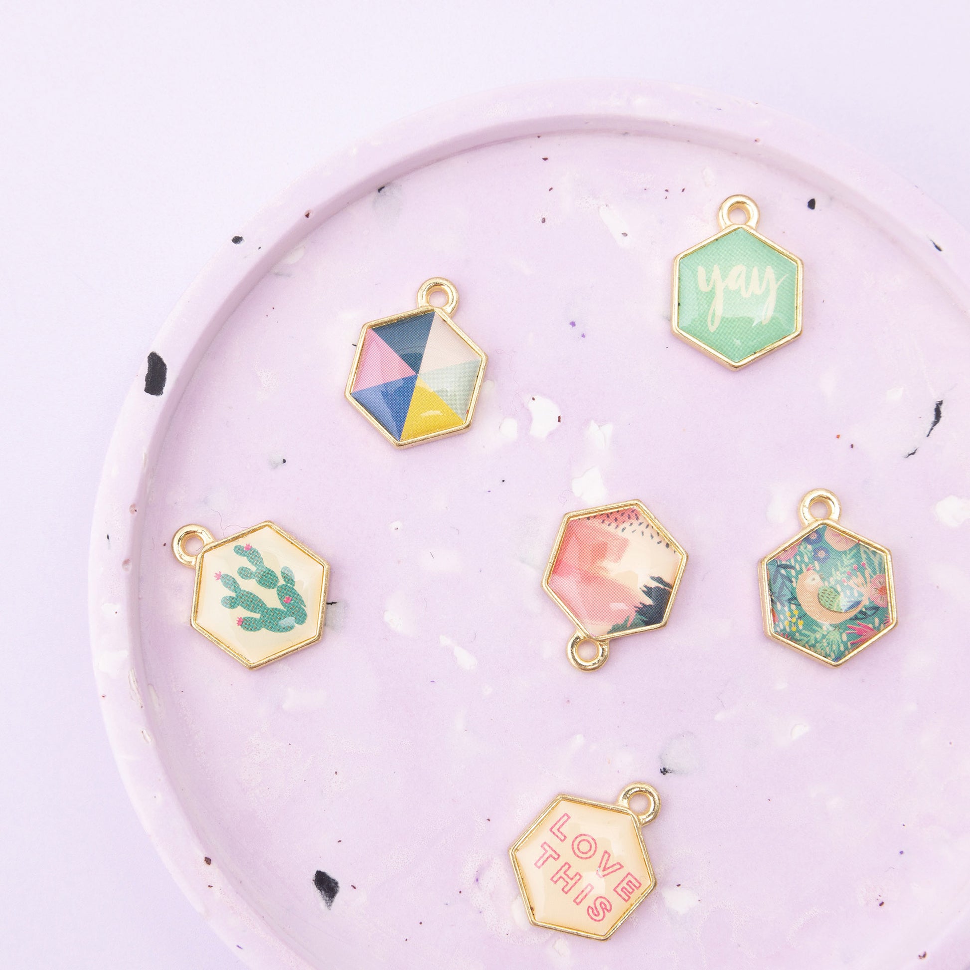 AC Color Pour Round Stone Resin Coaster Kit