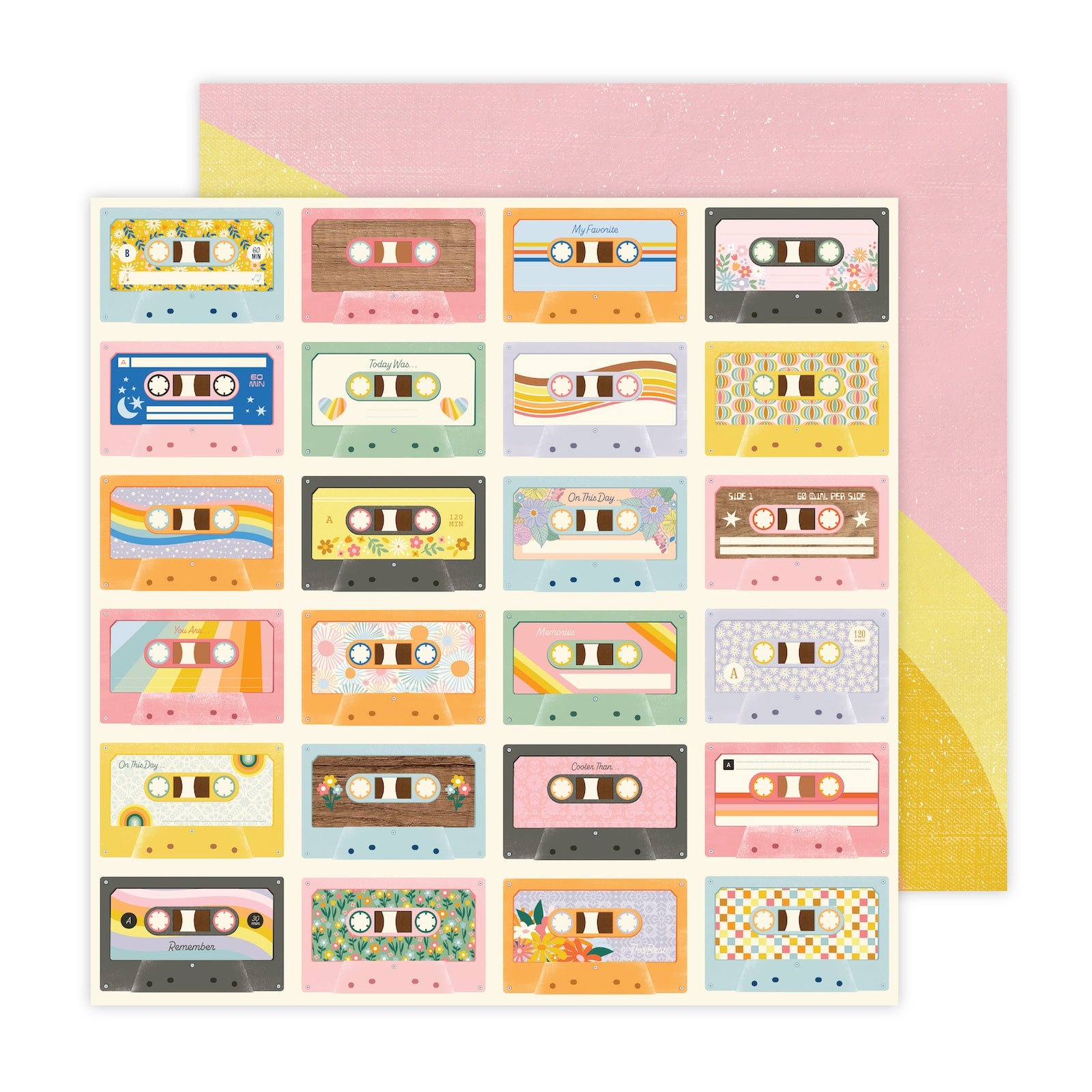 Jen Hadfield Flower Child Double-Sided 12x12" Cardstock Packs