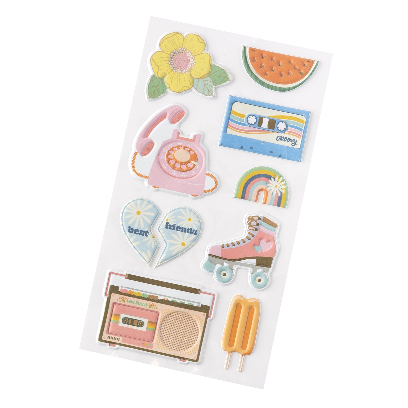 Jen Hadfield Flower Child Puffy Stickers 11/Pkg