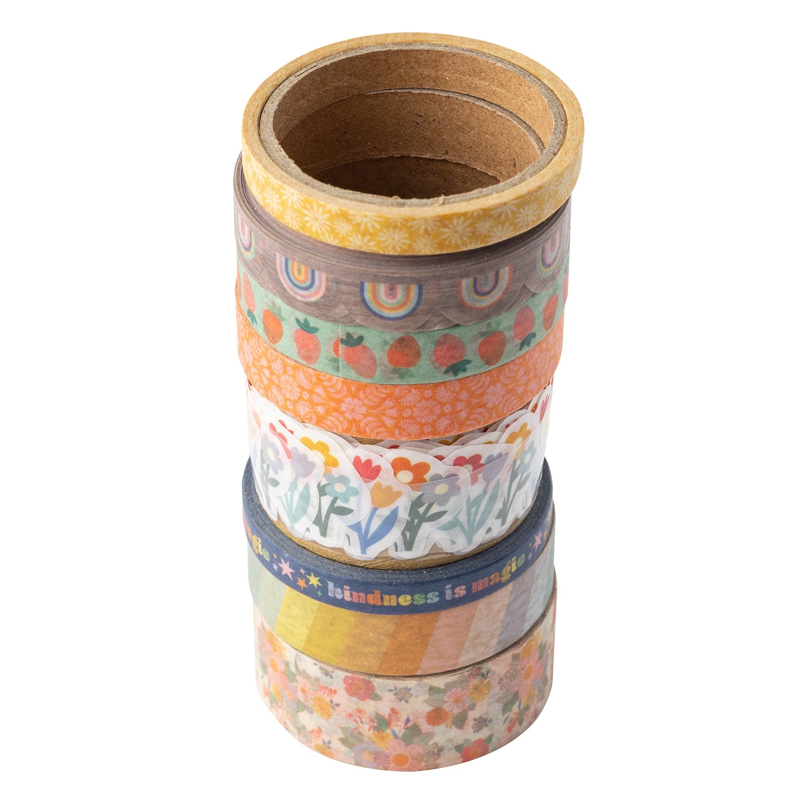 Jen Hadfield Flower Child Die-Cut Washi Tape, 8 Pack
