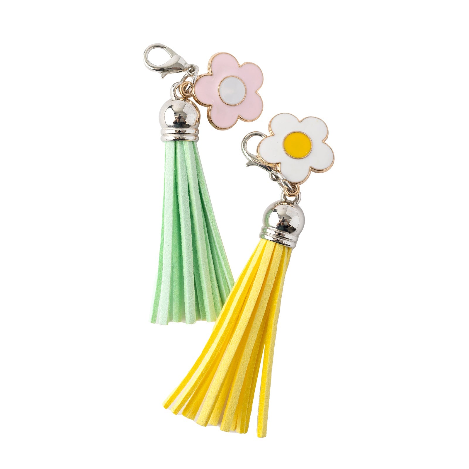 Jen Hadfield Flower Child Enamel Charm Tassels-4 Pack
