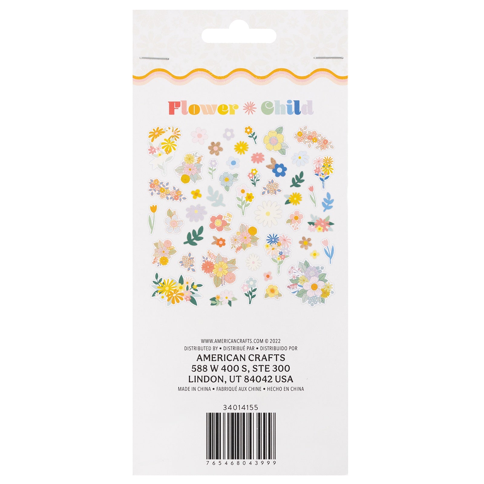 Jen Hadfield Flower Child Ephemera Cardstock Die-Cuts – American Crafts