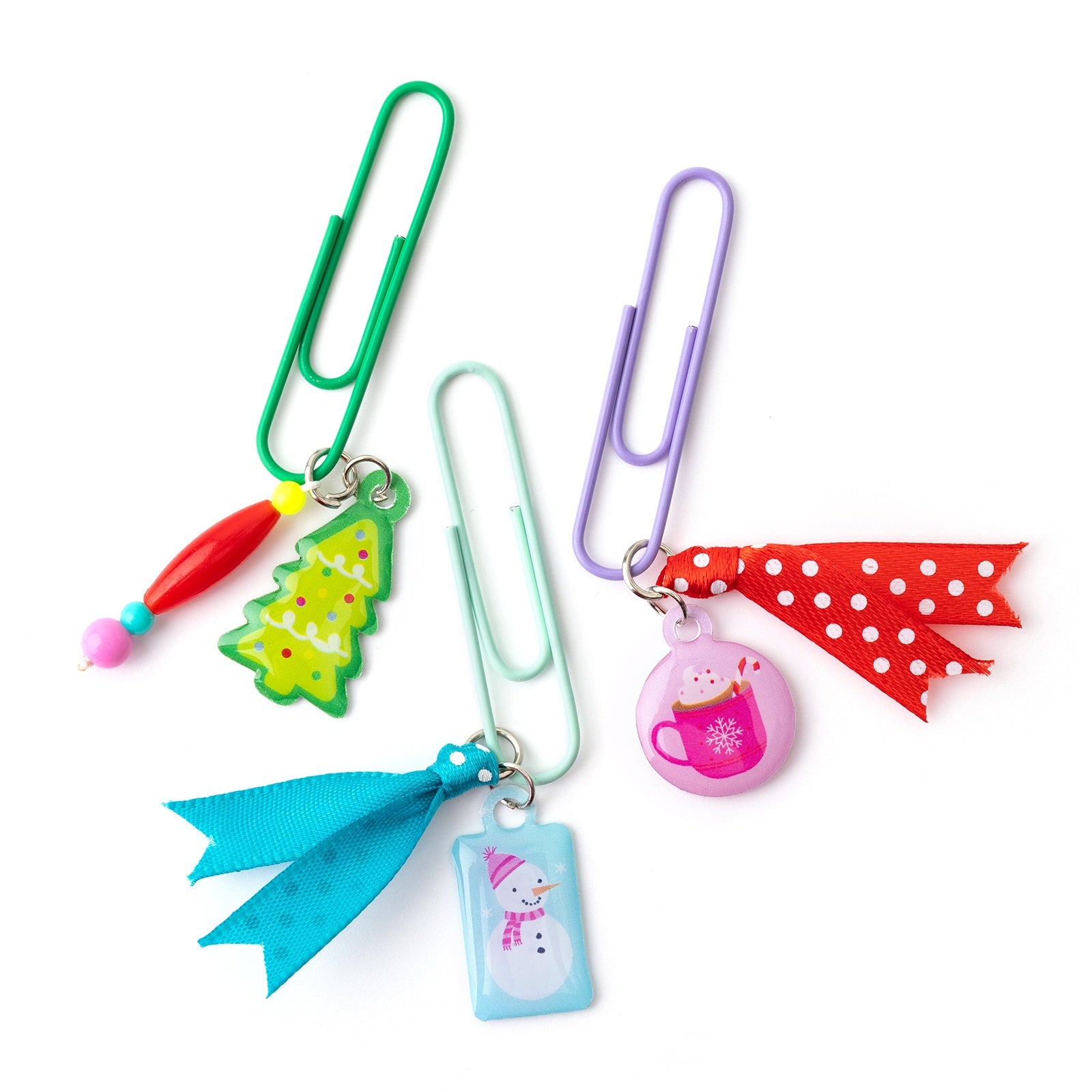 Paige Evans Sugarplum Wishes Paper Clip Charms, 6 Pack