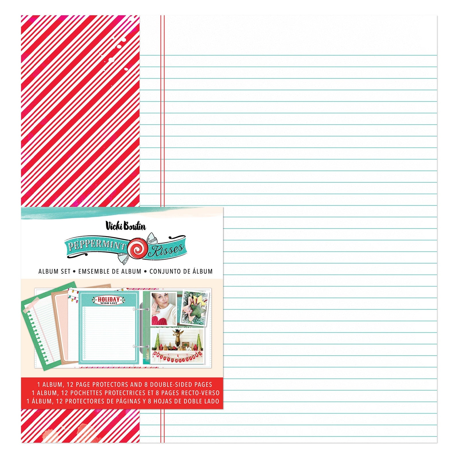 Vicki Boutin Peppermint Kisses 6x8" Album Set