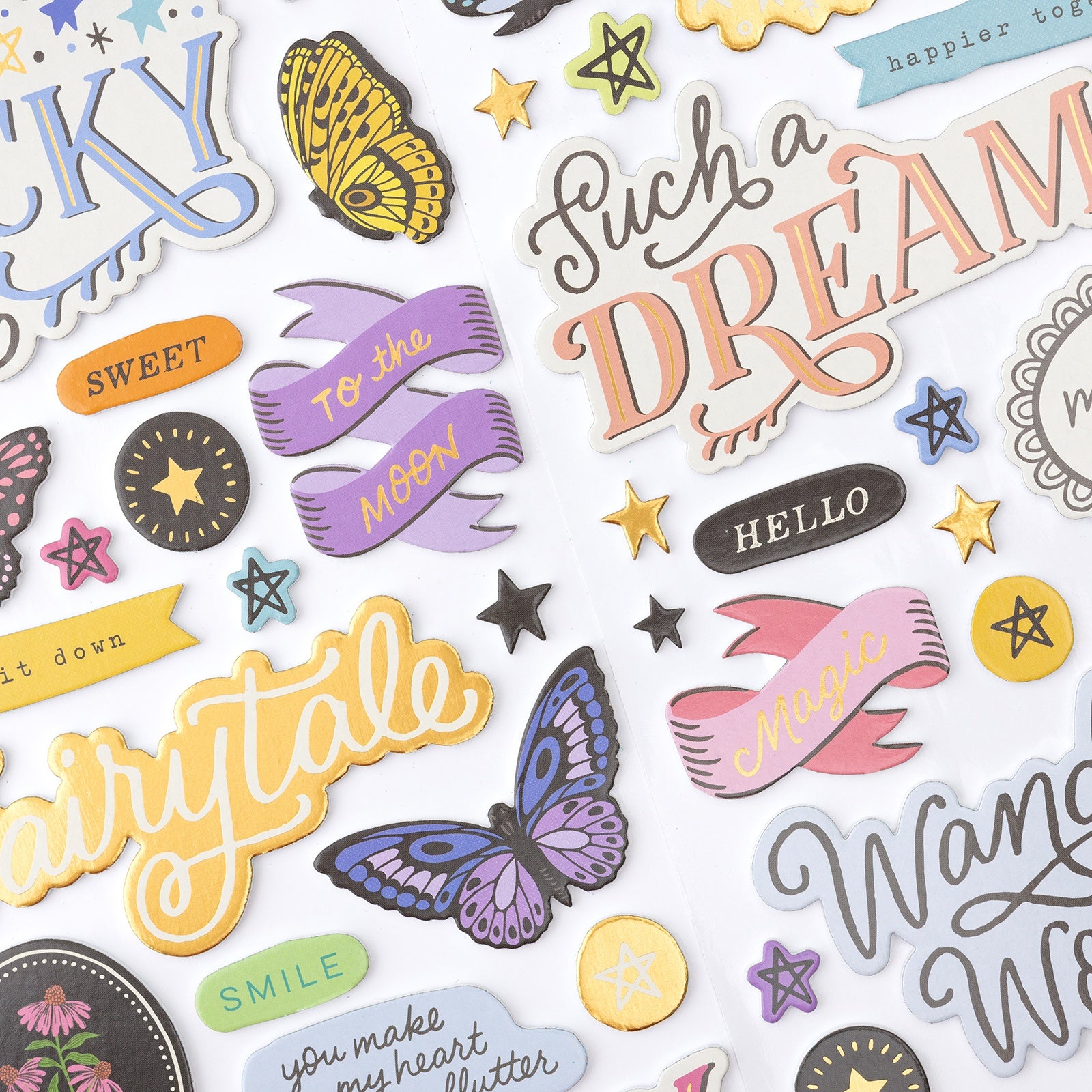 Crate Paper Moonlight Magic Thickers Stickers - Assorted Styles