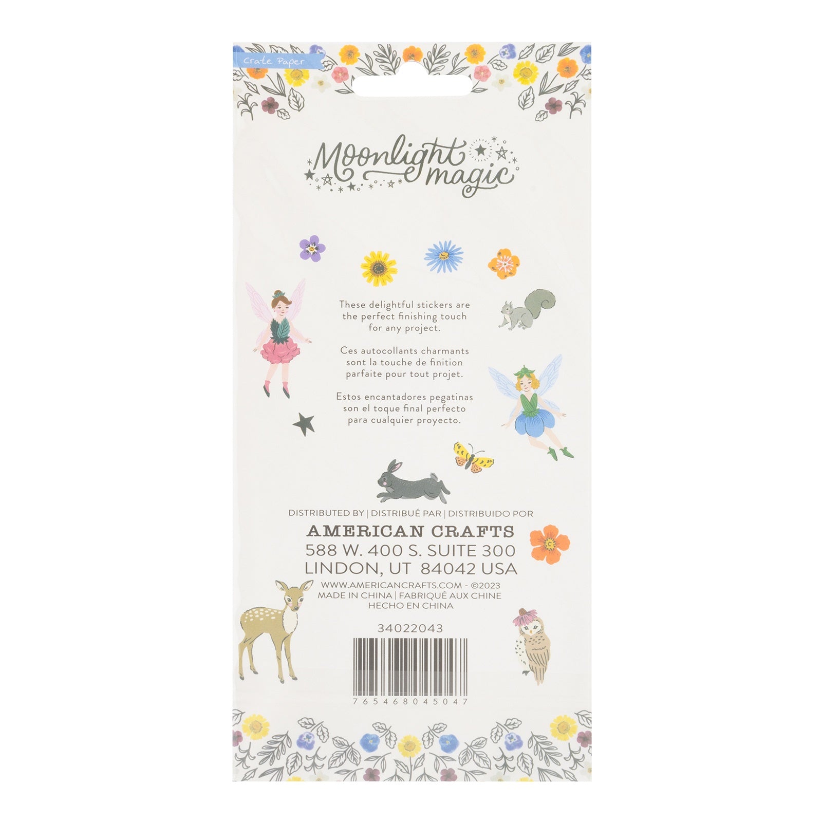 Crate Paper Moonlight Magic Puffy Stickers Pack