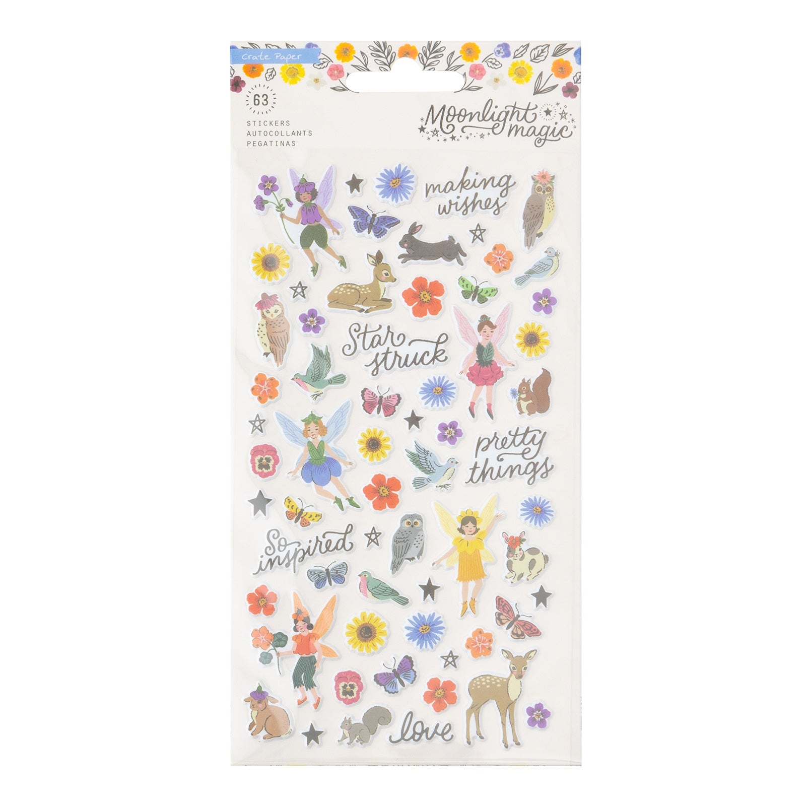 Crate Paper Moonlight Magic Puffy Stickers Pack