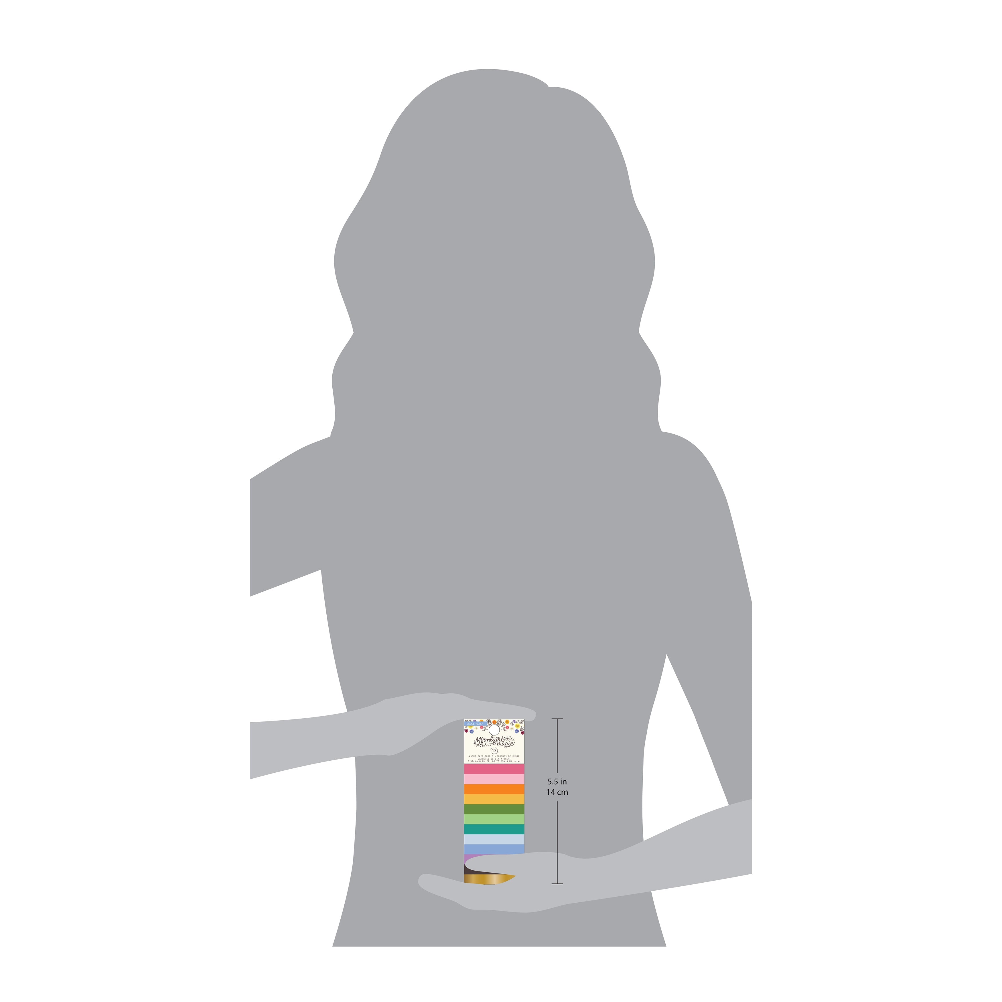 Crate Paper Moonlight Magic Gold Foil Washi Tape - 12 Pack