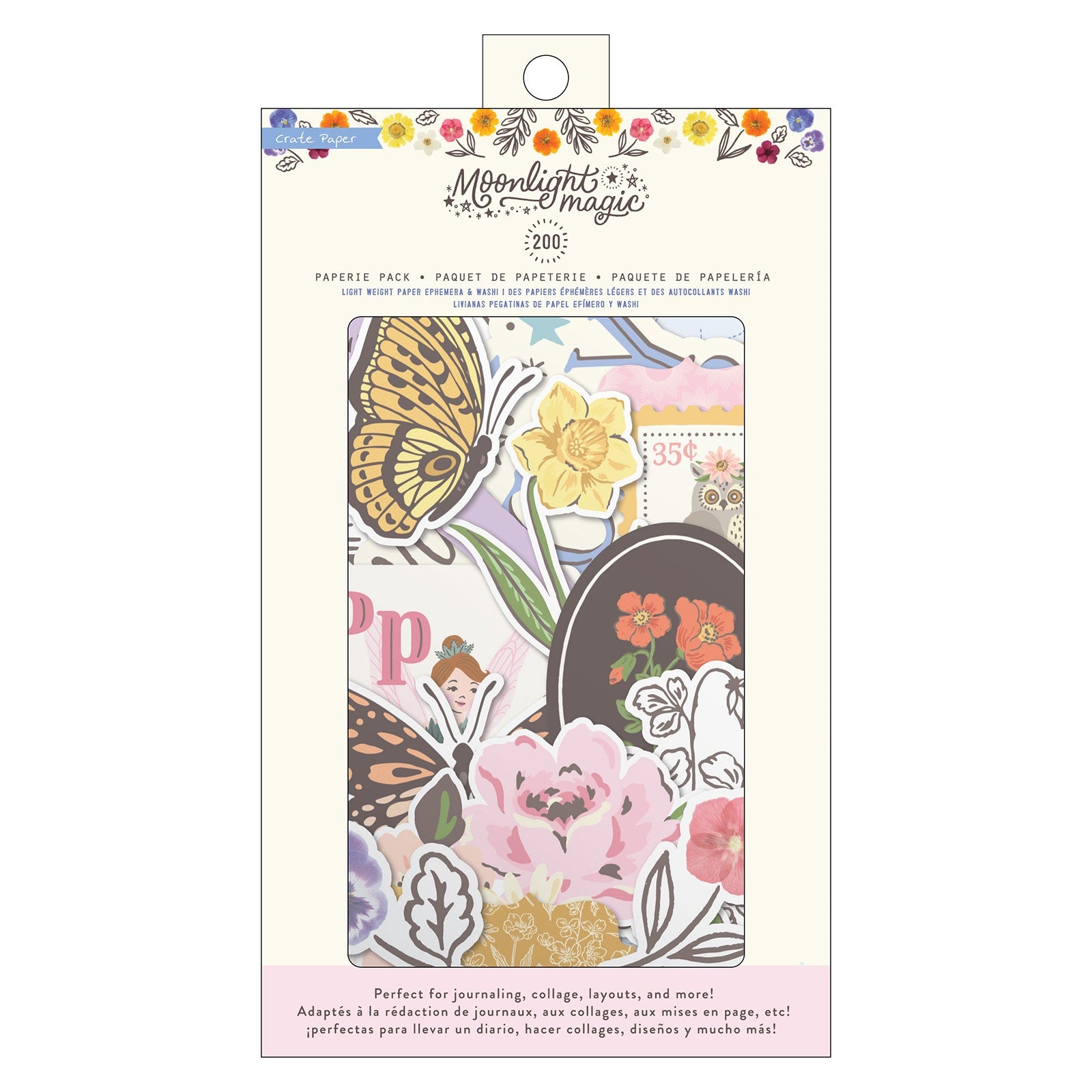Crate Paper Moonlight Magic Paperie Embellishment Pack