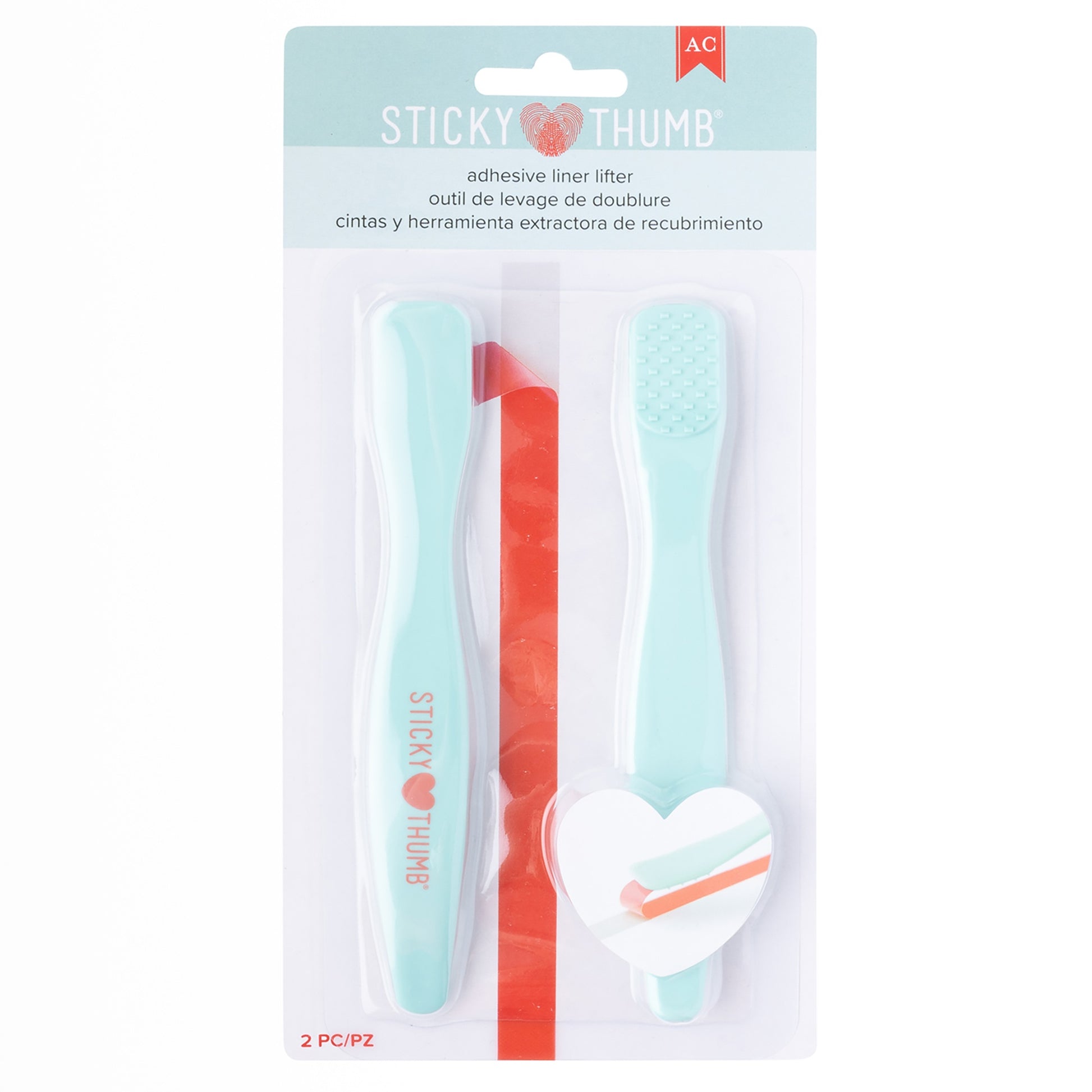 Sticky Thumb Adhesive Lining Remover Tool - 2 Pack