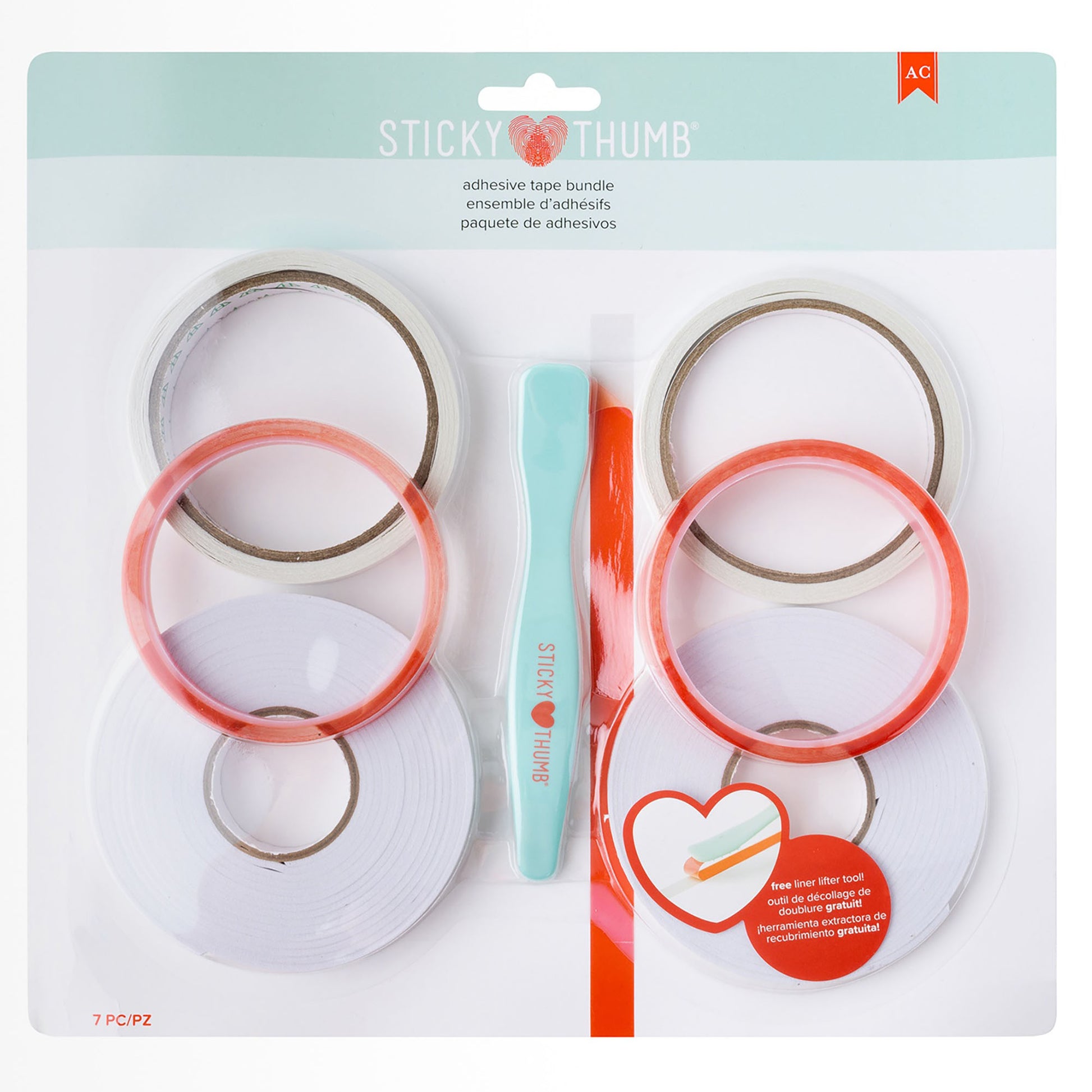 Sticky Thumb Adhesive Tape Bundle - 7 Pieces