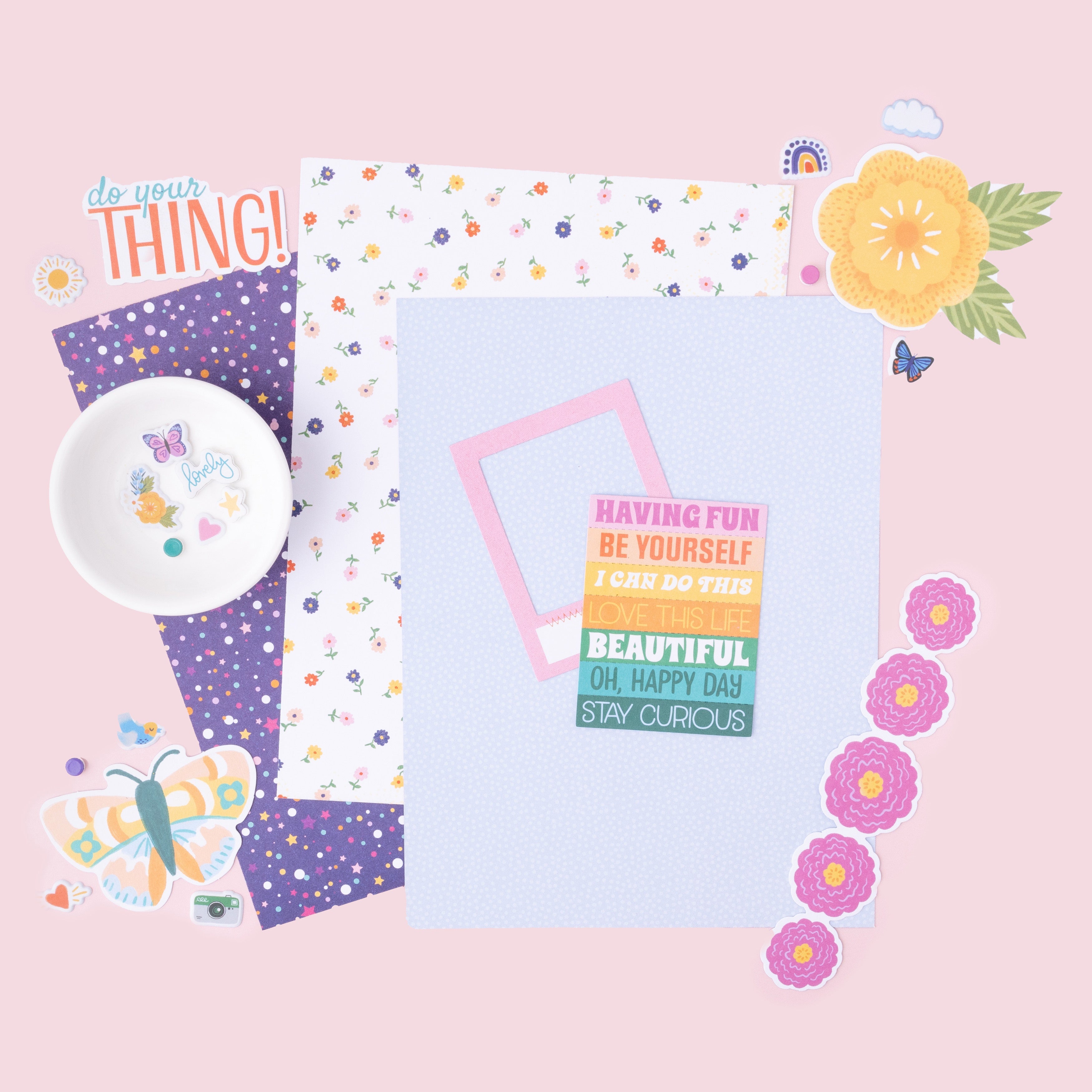 Shimelle Main Character Energy 6x8" Paper Pad with Gold Foil