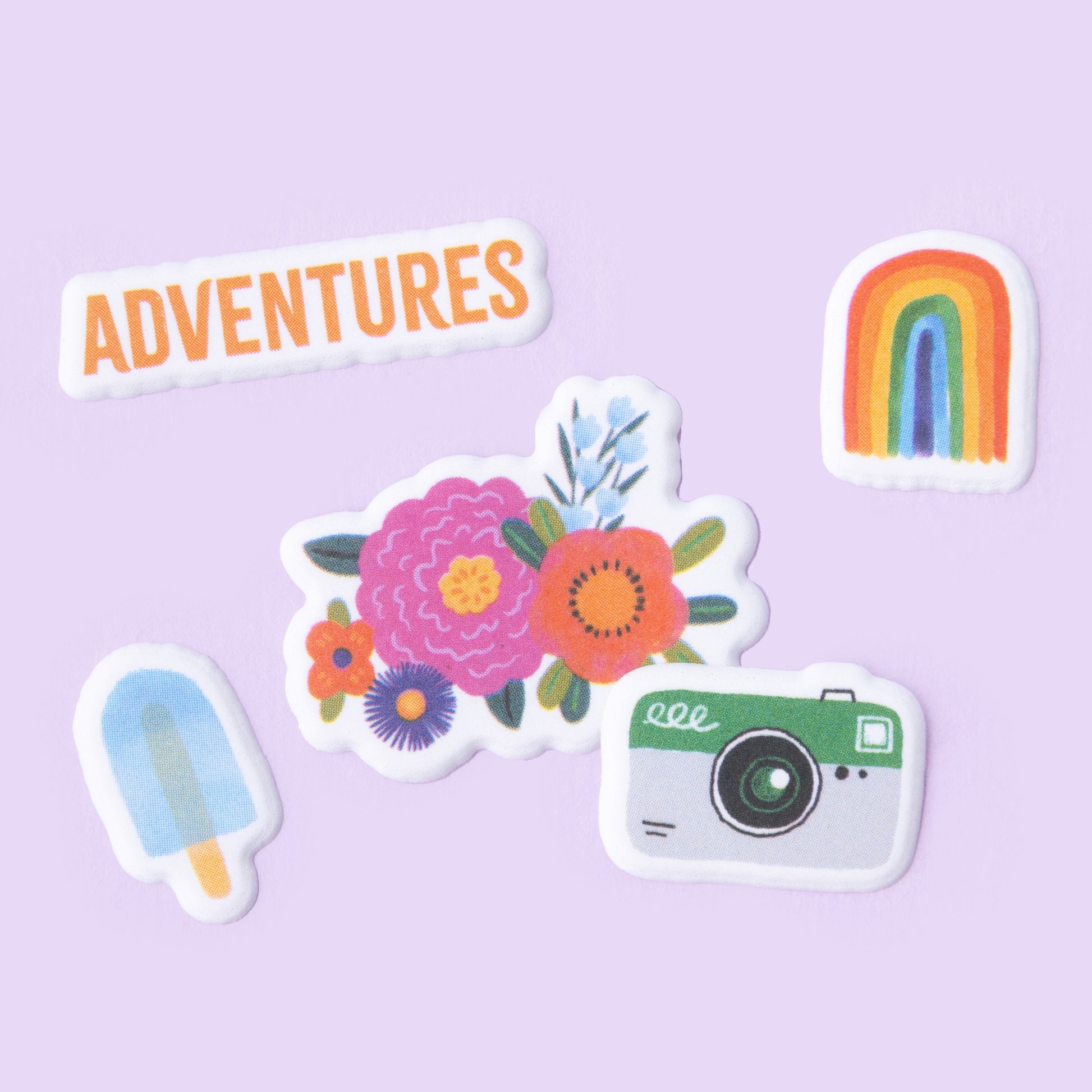 Shimelle Main Character Energy Mini Puffy Sticker Pack, 60 pcs