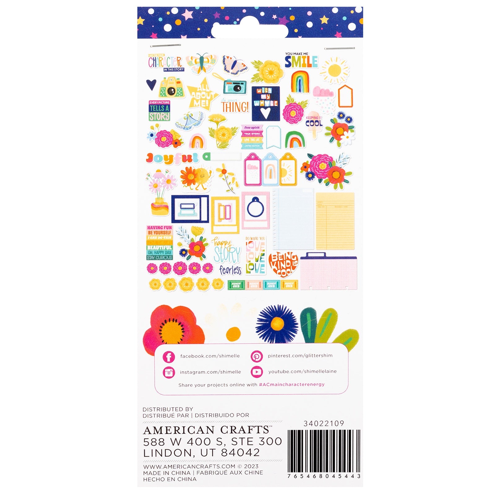 Shimelle Main Character Energy Ephemera Die Cuts Set