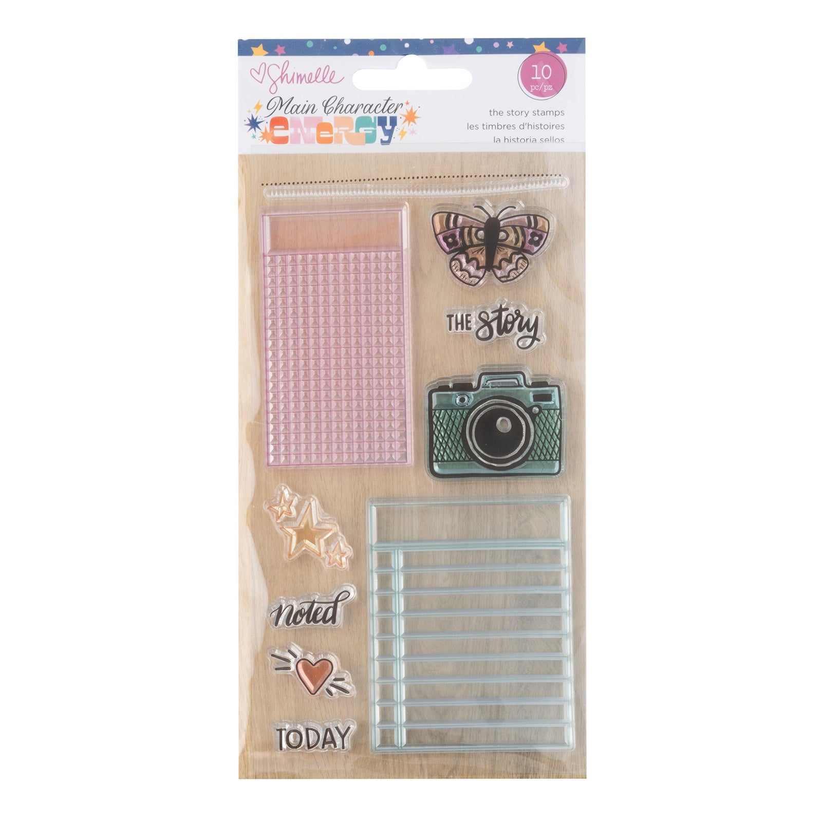 Shimelle Main Character Energy Clear Stamps Set