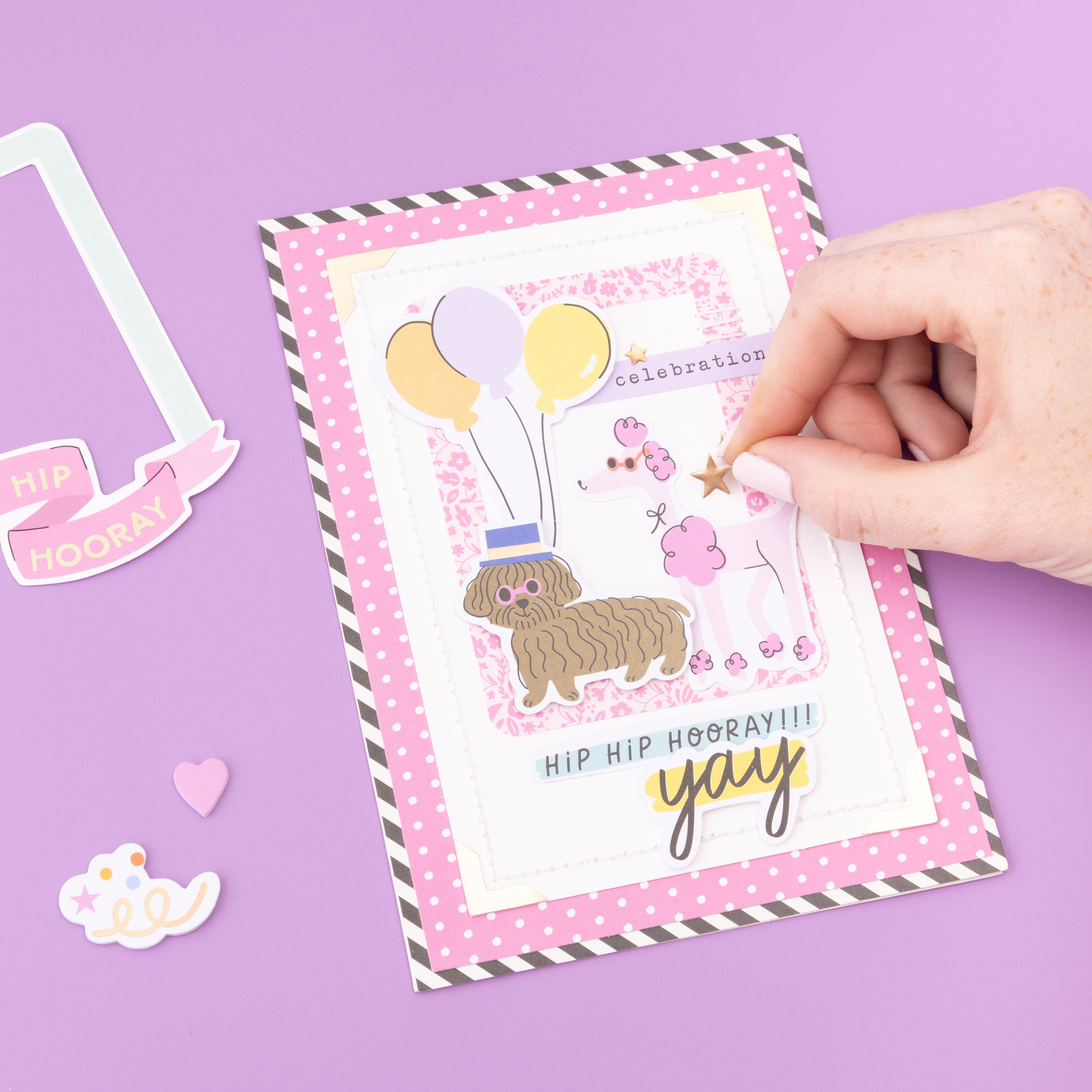 American Crafts Life Of The Party Enamel Dots - Iridescent Glitter,  60 Pieces