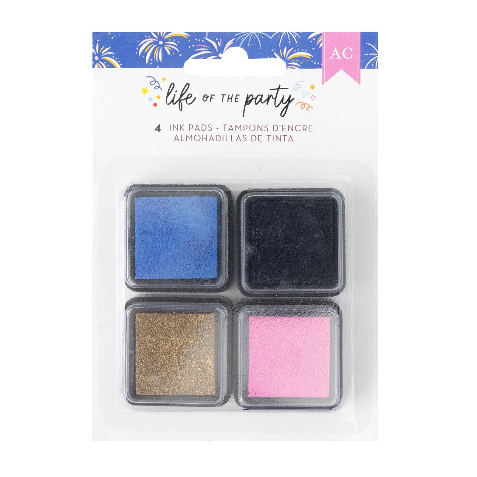 American Crafts Life Of The Party Ink Pads - 4 Pack