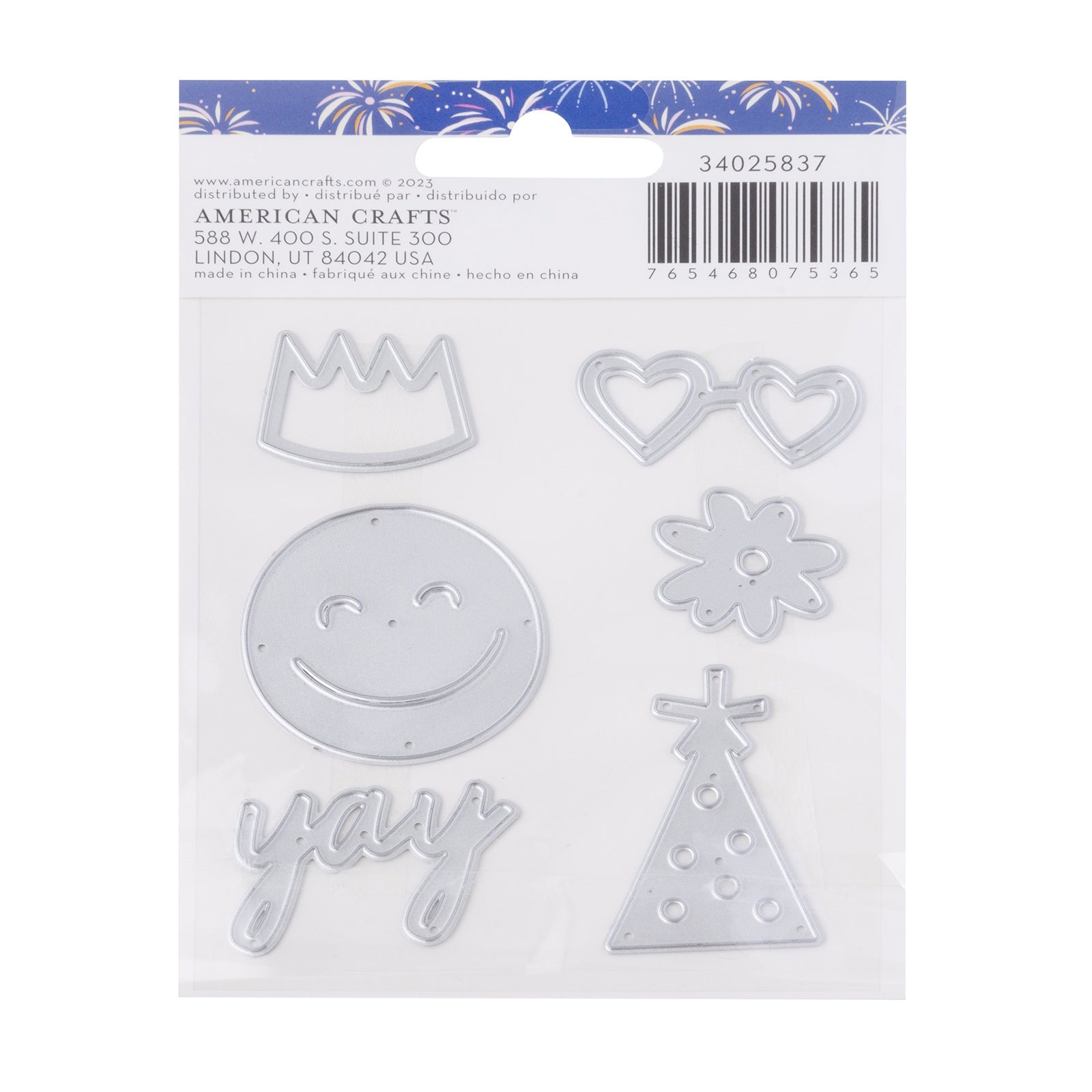 American Crafts Life Of The Party Metal Die Set