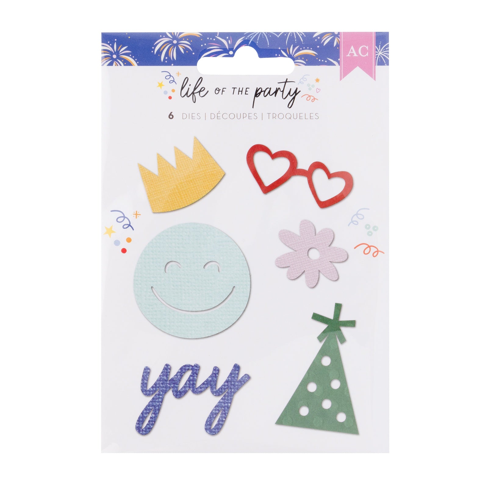 American Crafts Life Of The Party Metal Die Set