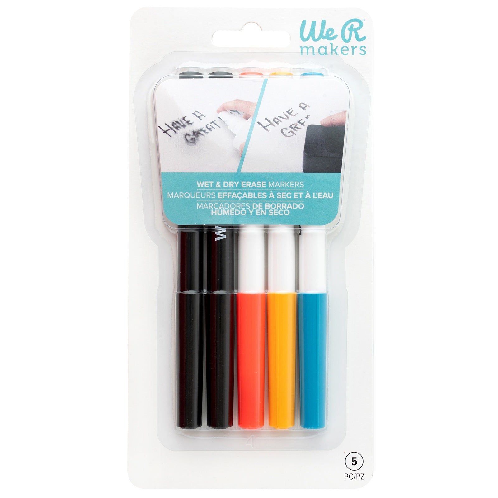 We R Makers Combo Wet & Dry Erase Markers - 5 pack