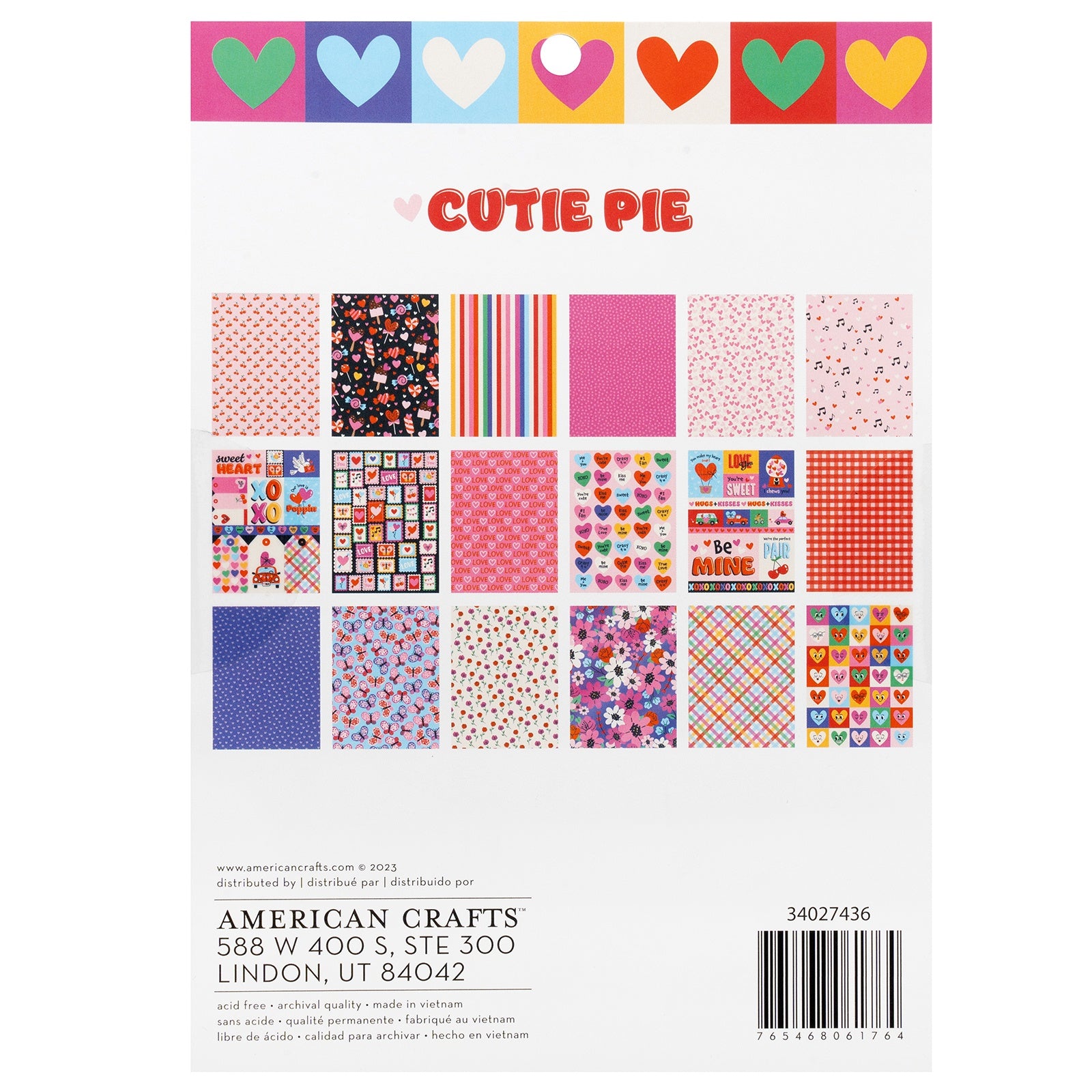 Cutie Pie 6x8" Patterned Paper Pad