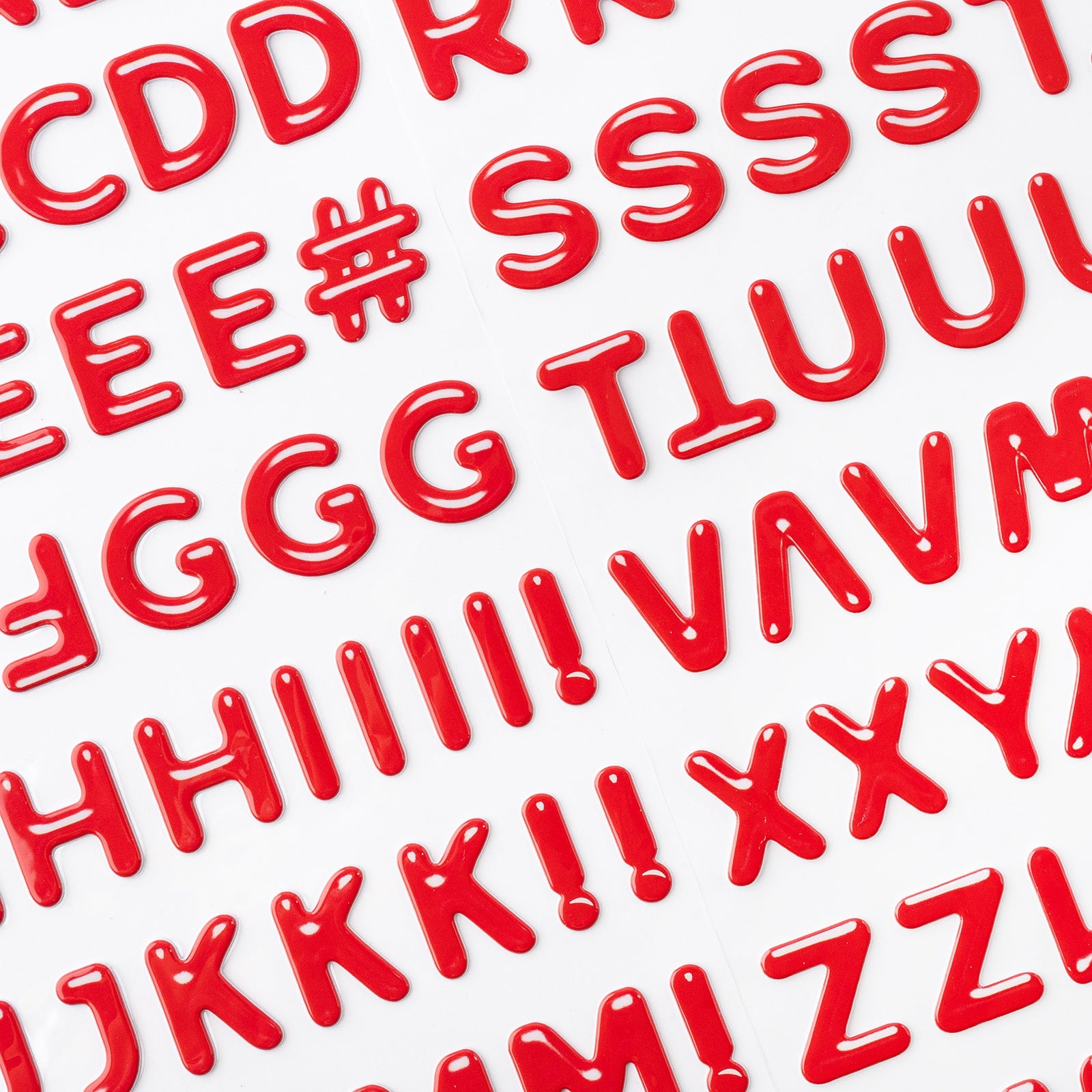 Cutie Pie Thickers Glossy and Puffy Alphabet Stickers - 97 pcs