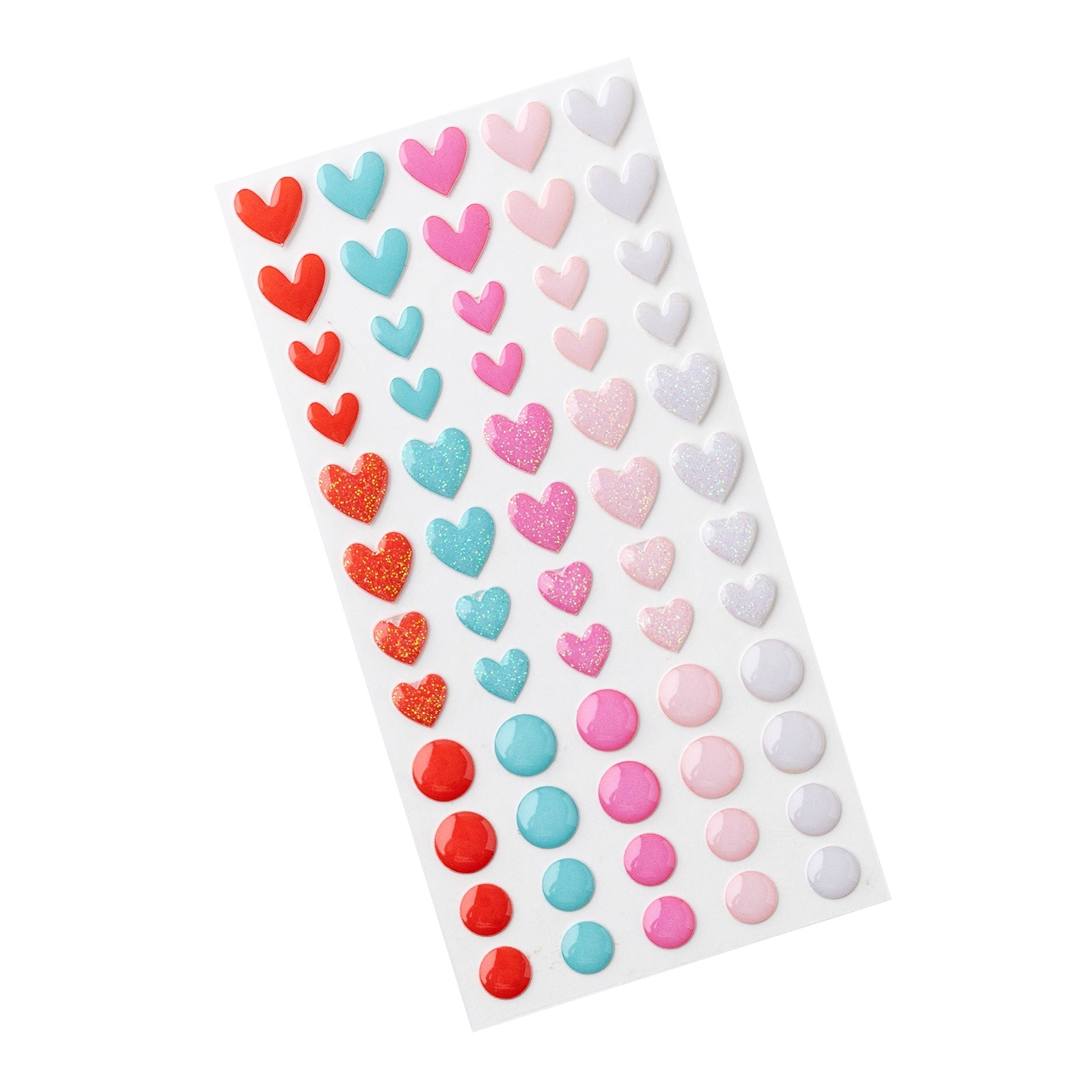 American Crafts Cutie Pie Enamel Dot Stickers - Iridescent Glitter,  60 Pieces