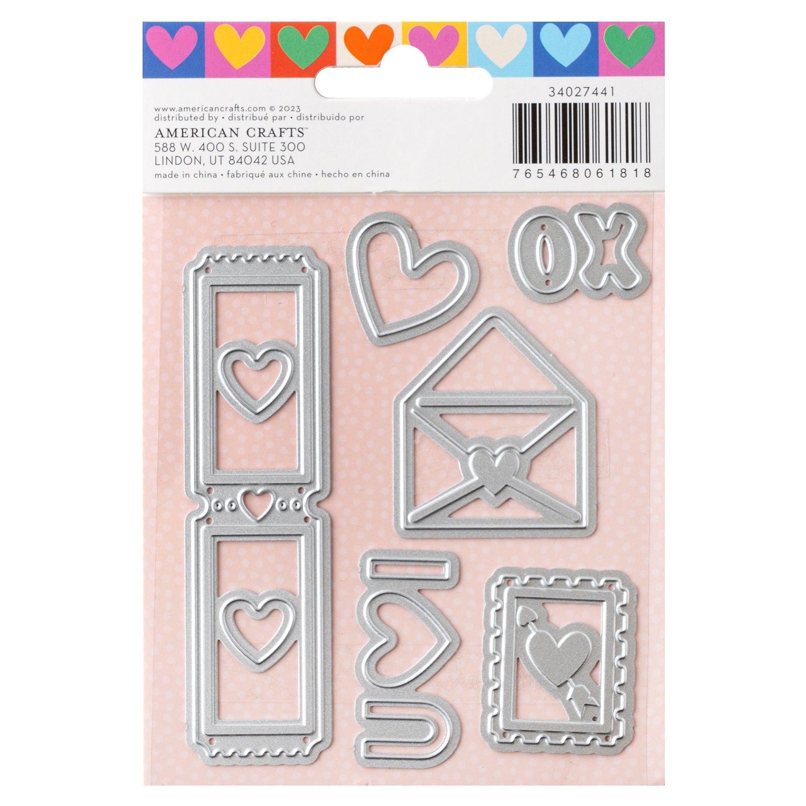 American Crafts Cutie Pie 3x4" Metal Die Set