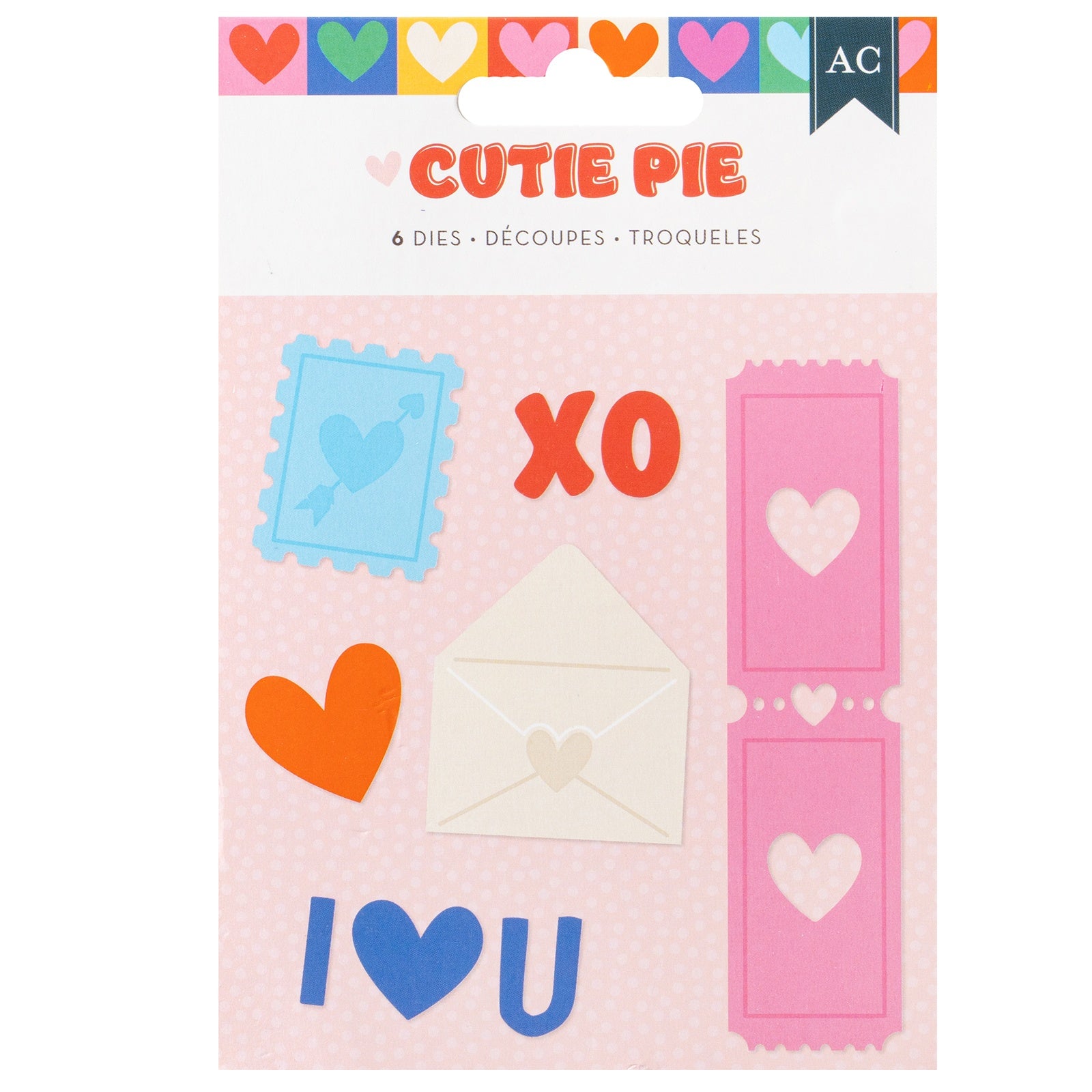 American Crafts Cutie Pie 3x4" Metal Die Set