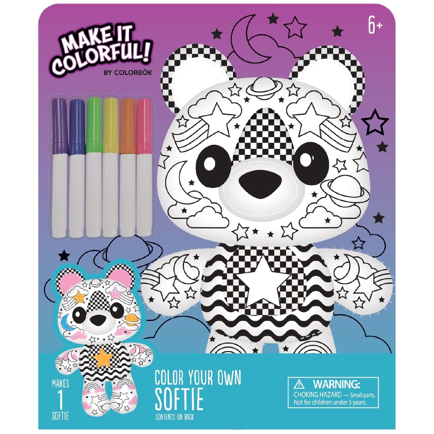 Colorbok Make It Colorful! Color Your Own Plush Kit - Assorted Styles