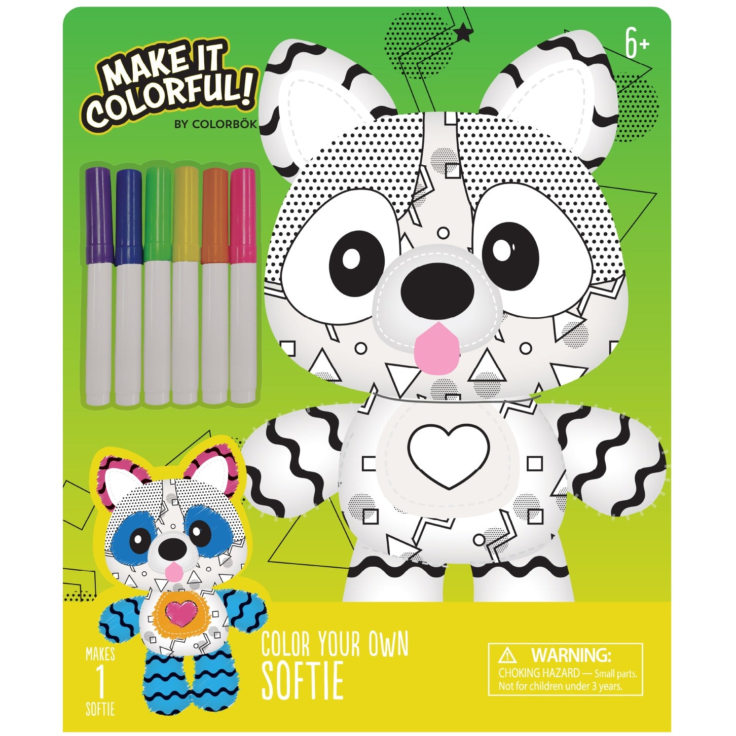 Colorbok Make It Colorful! Color Your Own Plush Kit - Assorted Styles