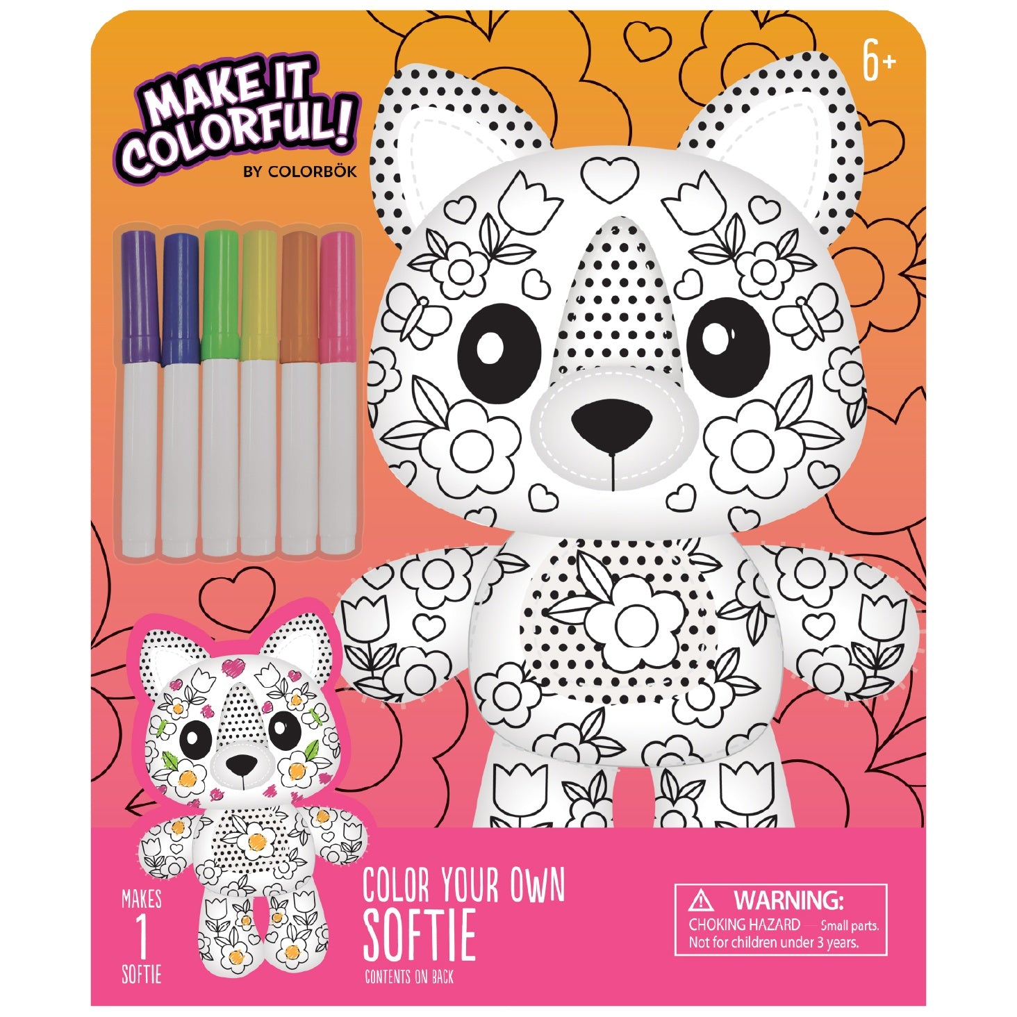 Colorbok Make It Colorful! Color Your Own Plush Kit - Assorted Styles