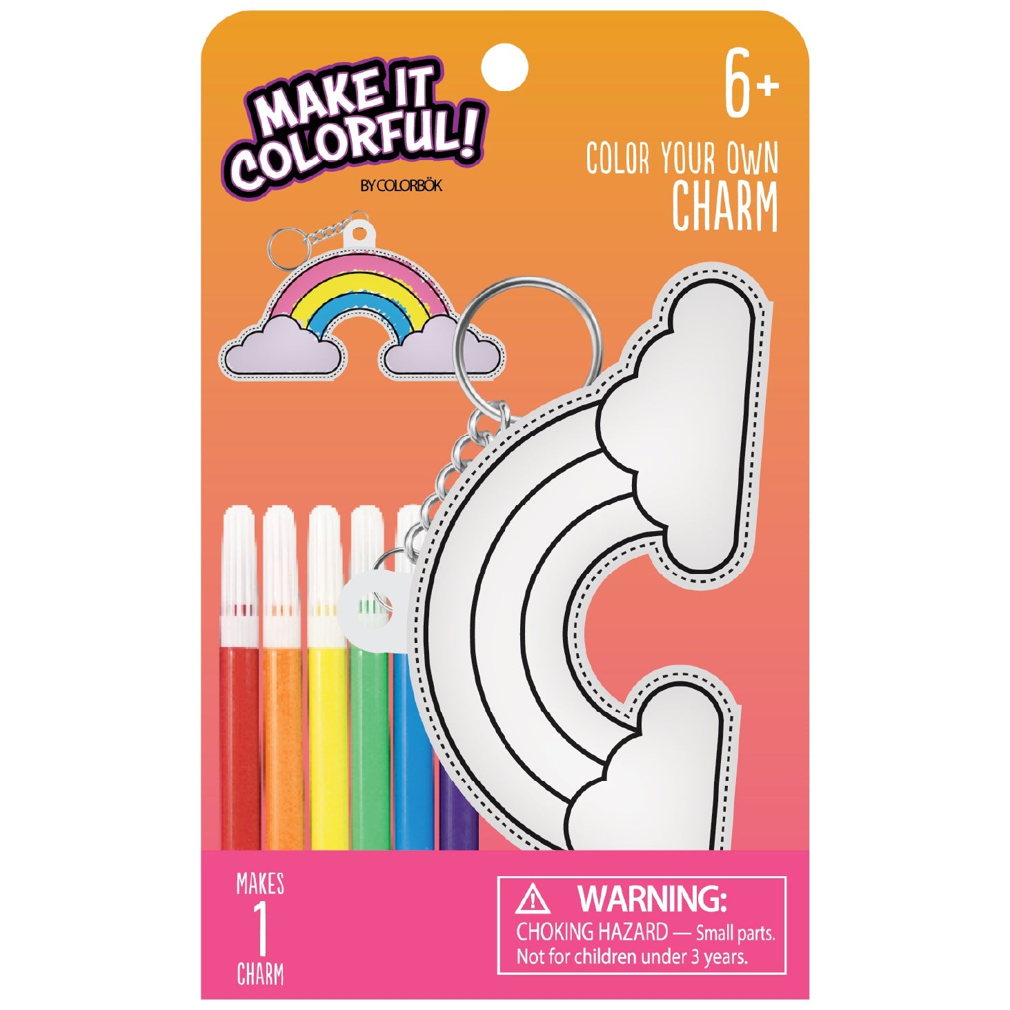 Make It Colorful! Color Your Own Rainbow Bag Charm