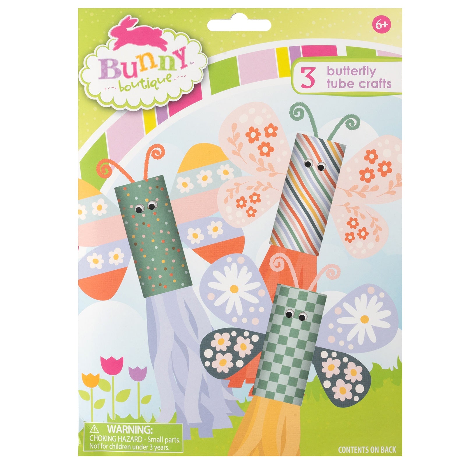 Colorbok Bunny Boutique Butterfly Tube Craft Kit - Makes 3
