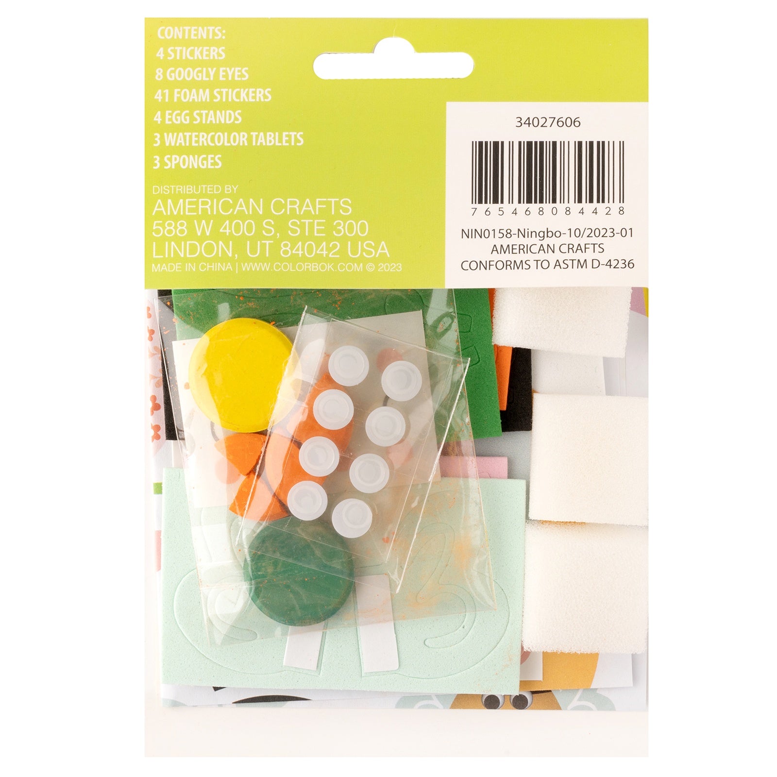 Colorbok Bunny Boutique Bugs Egg Decorating Kit - Makes 4