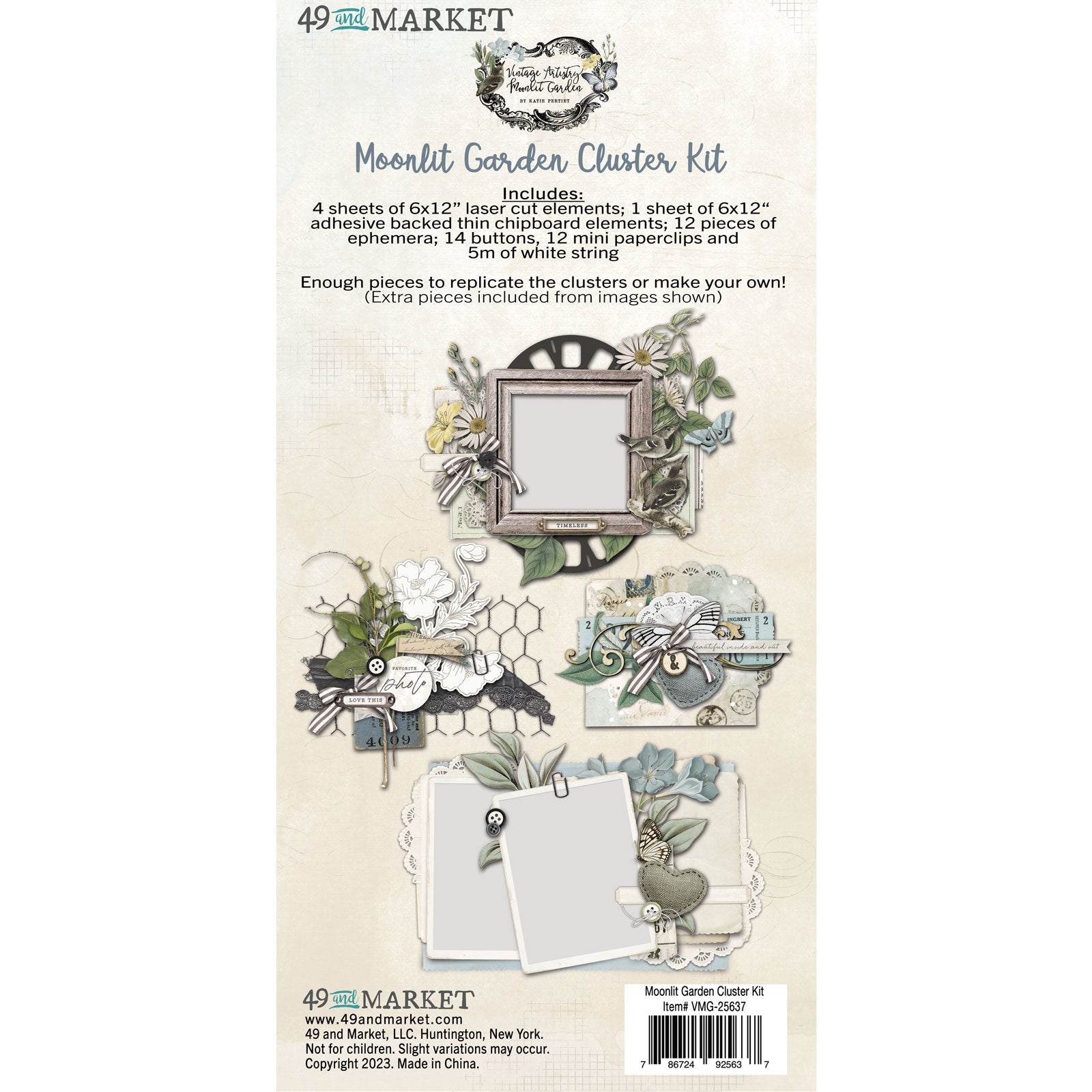 49 And Market Vintage Artistry Moonlit Garden Cluster Kit