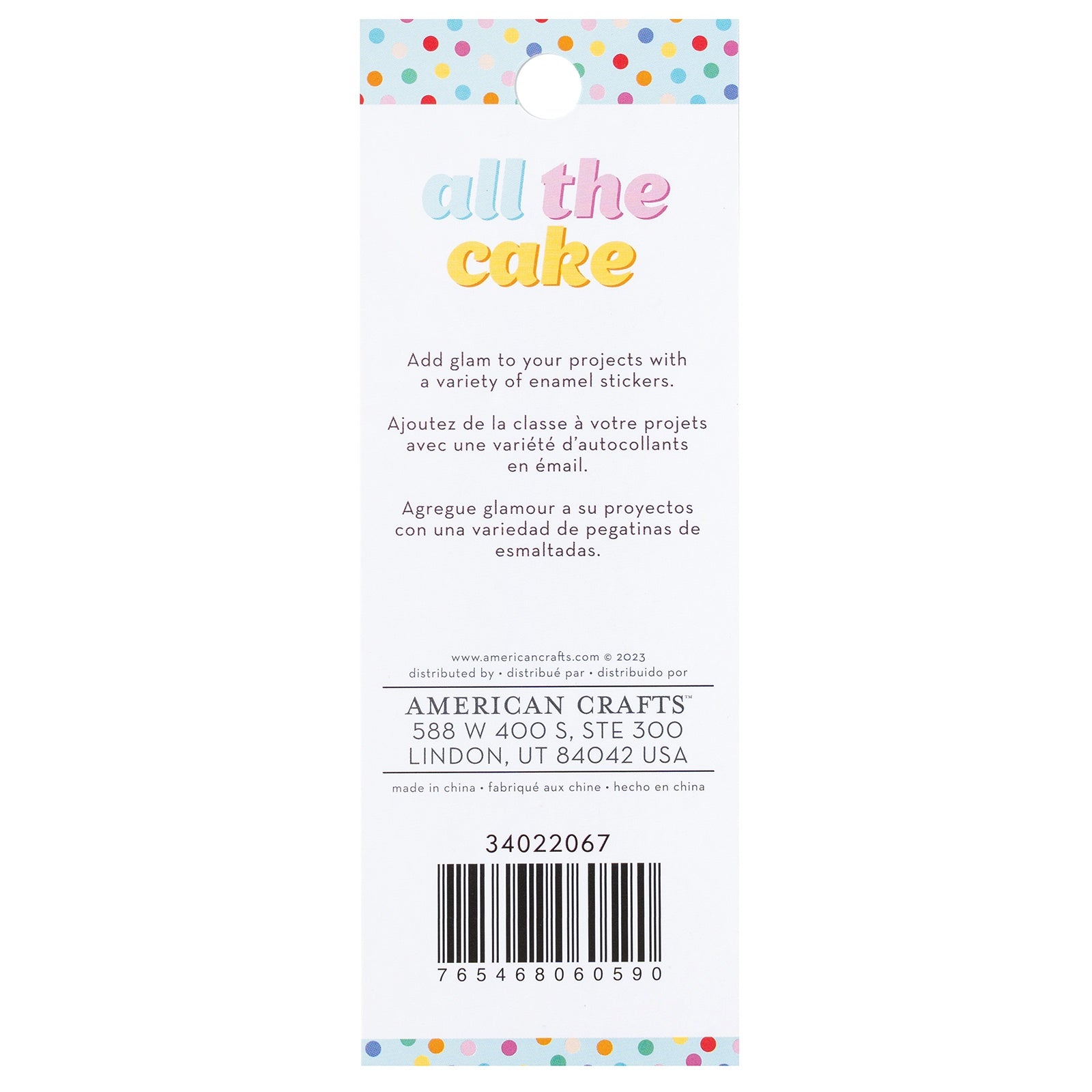 Pebbles All The Cake Enamel Dots Pack