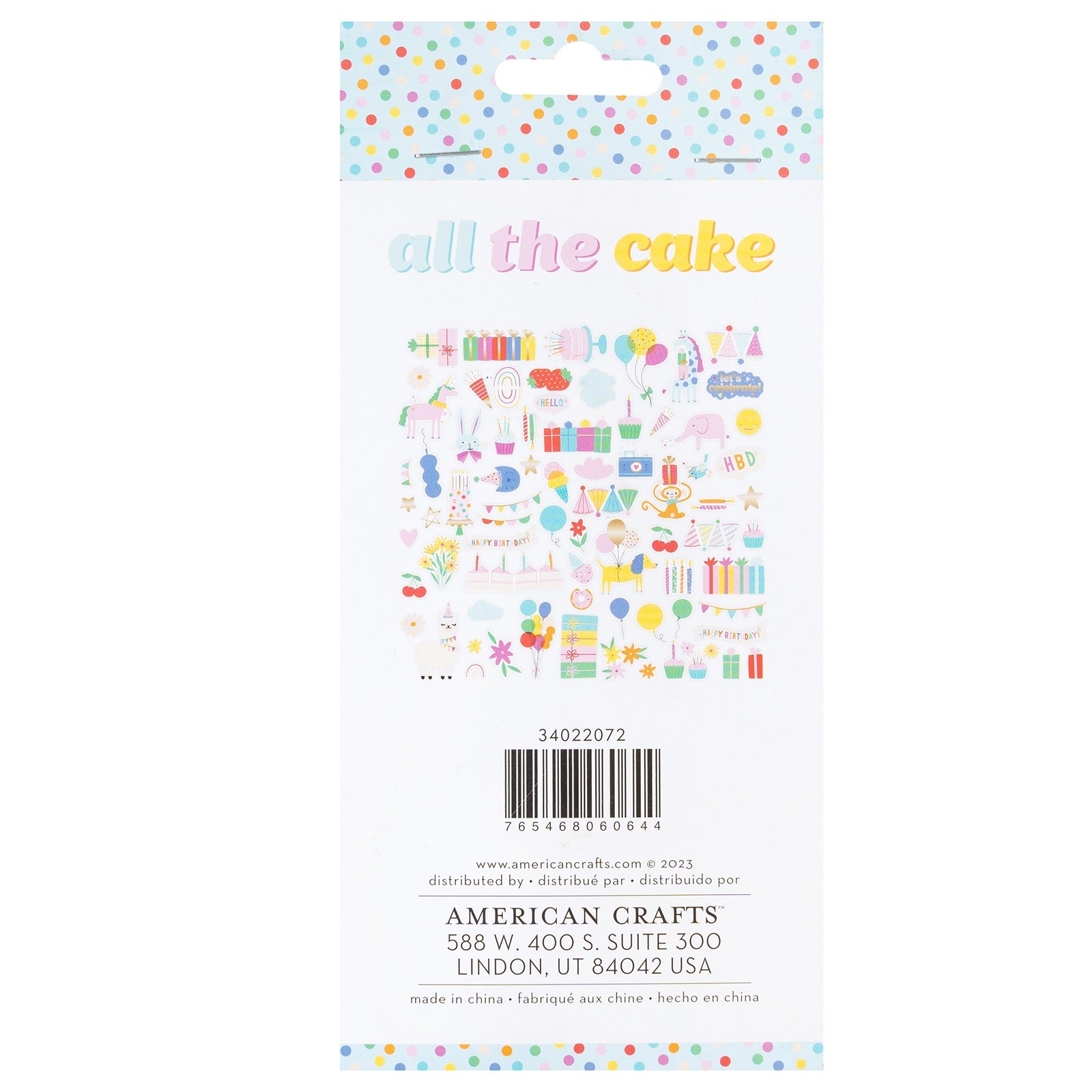 Pebbles All The Cake Ephemera Die Cuts Set