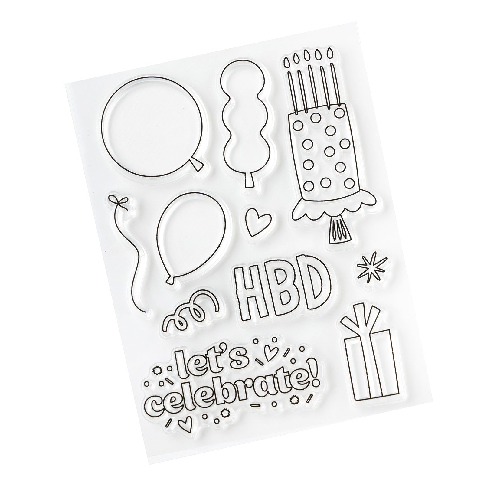Pebbles All The Cake Mini Stamp Set