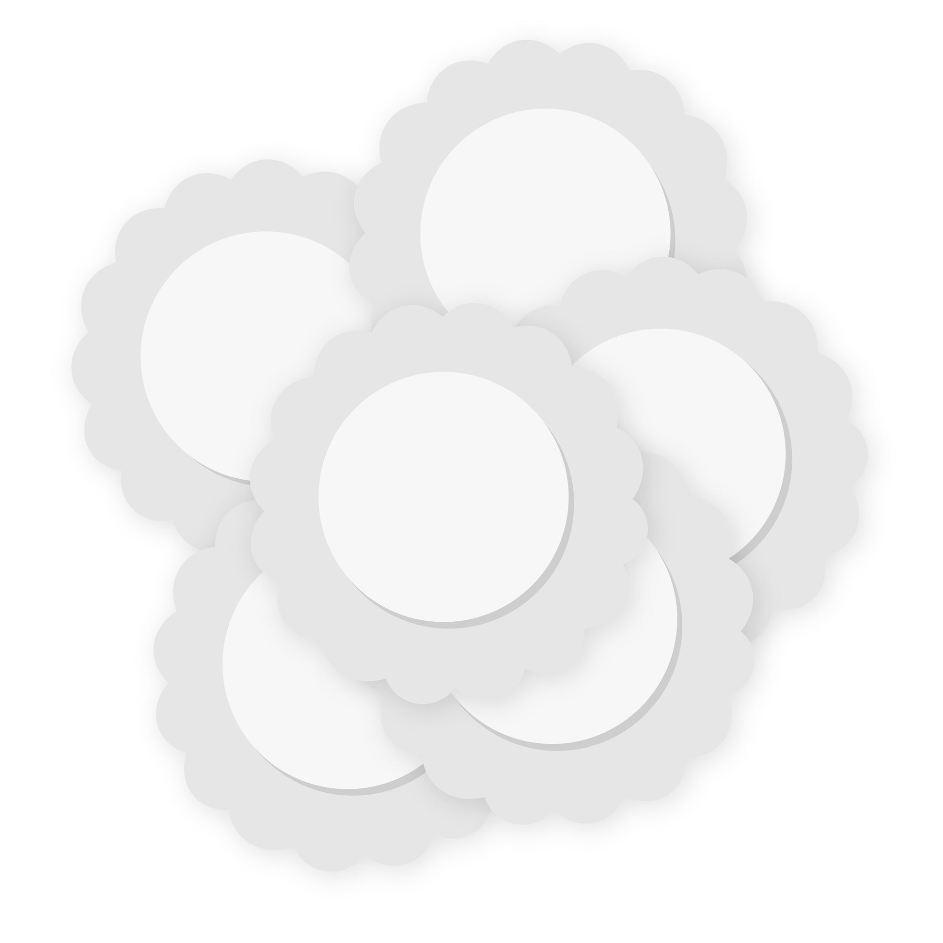 We R Scallop Circle Button Press Insert and Sticker/Shaker Refills