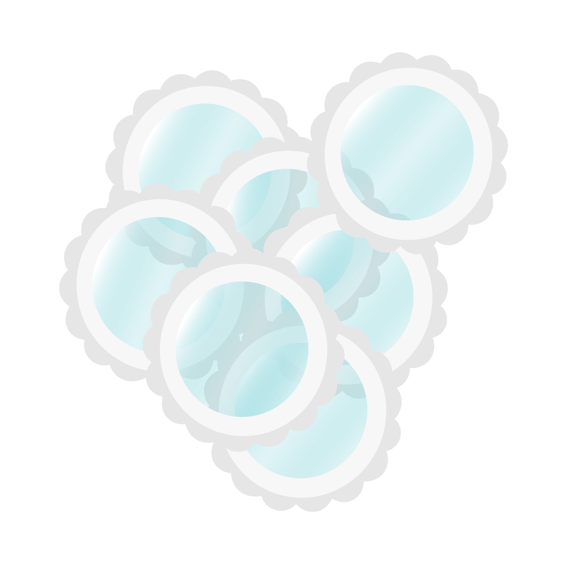 We R Scallop Circle Button Press Insert and Sticker/Shaker Refills