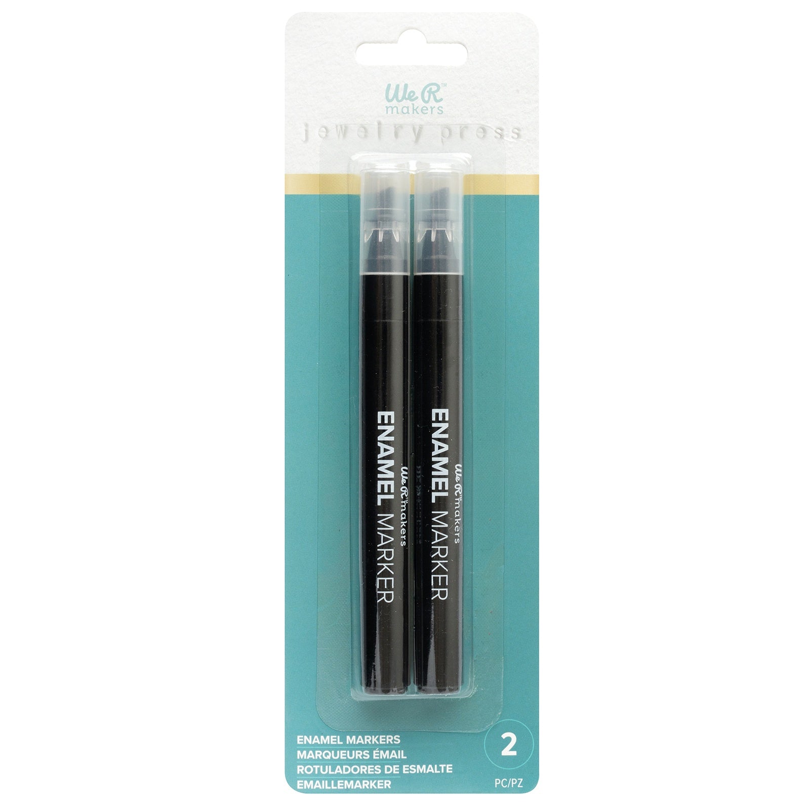We R Makers Jewelry Press Enamel Pens - Black, 2 pack